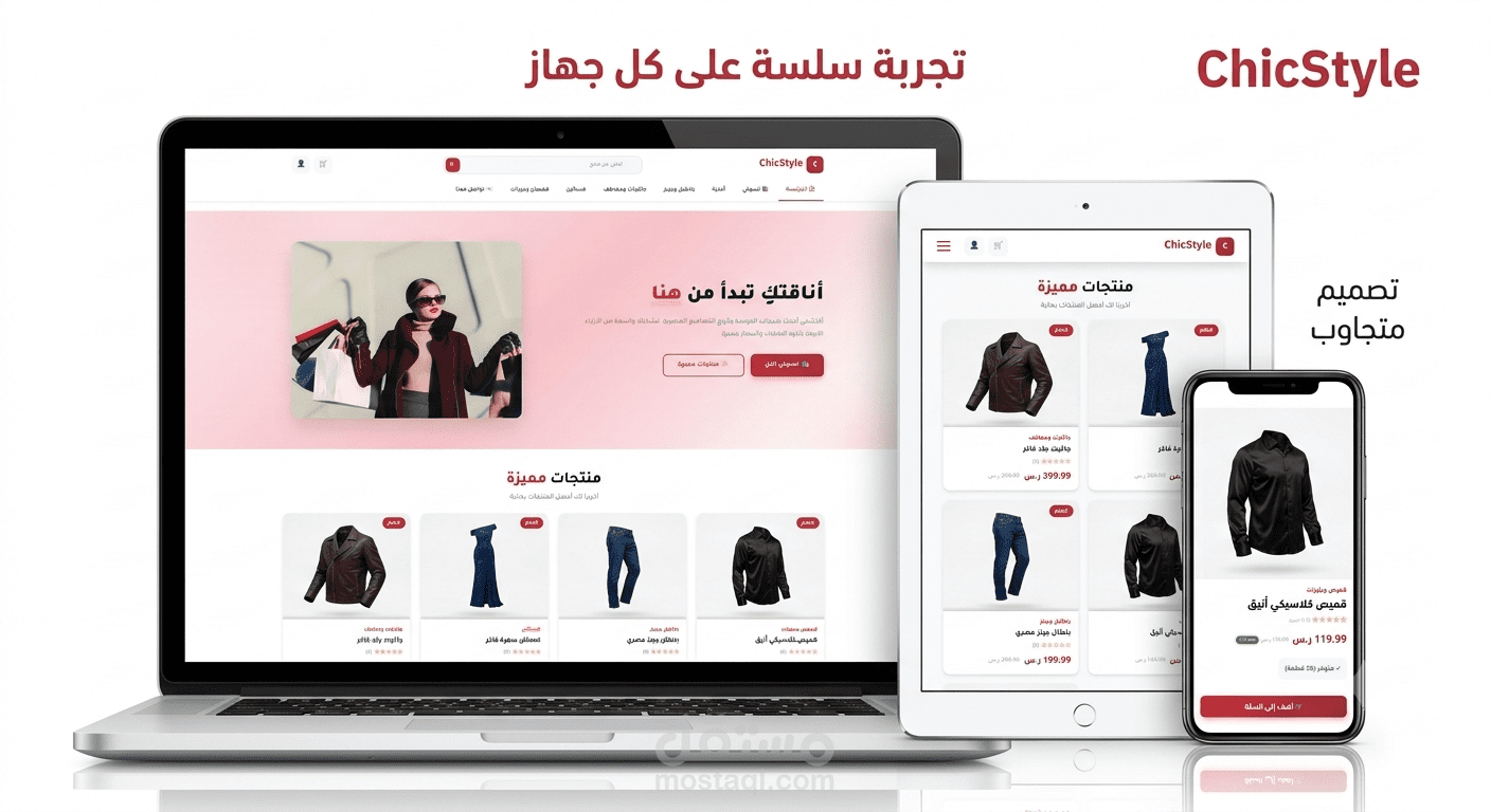 متجر ملابس عصري – منصة تجارة إلكترونية متكاملة