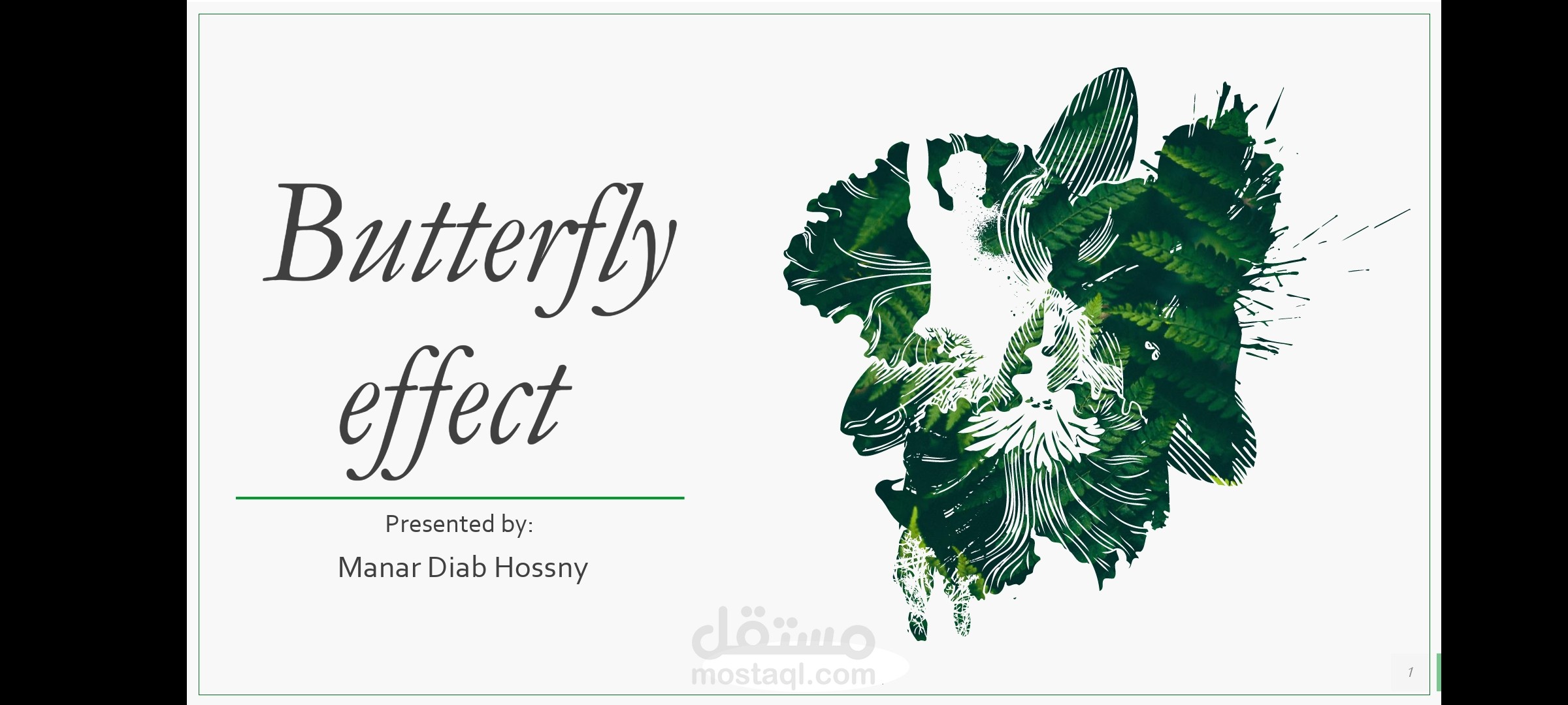 Presentation about butterfly effect