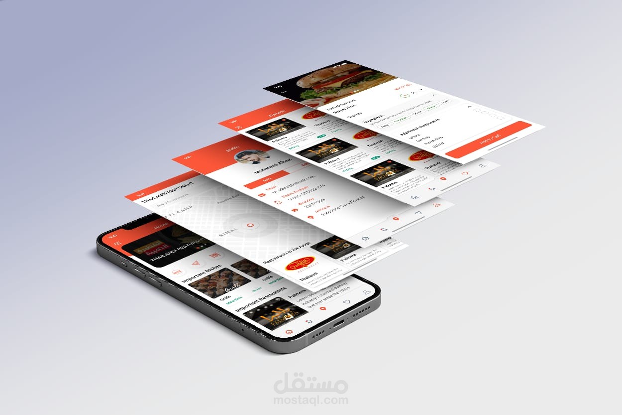 مجموعة تصاميم  لتطبيقات الموبايل  و ويب عن طريق  UI/UX ) adobe xd ) .