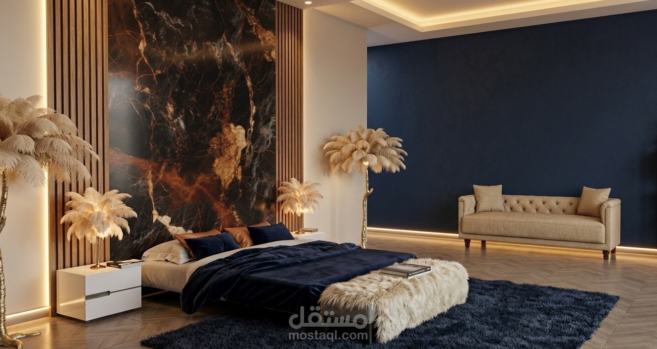 تصميم داخلي لغرفه نوم