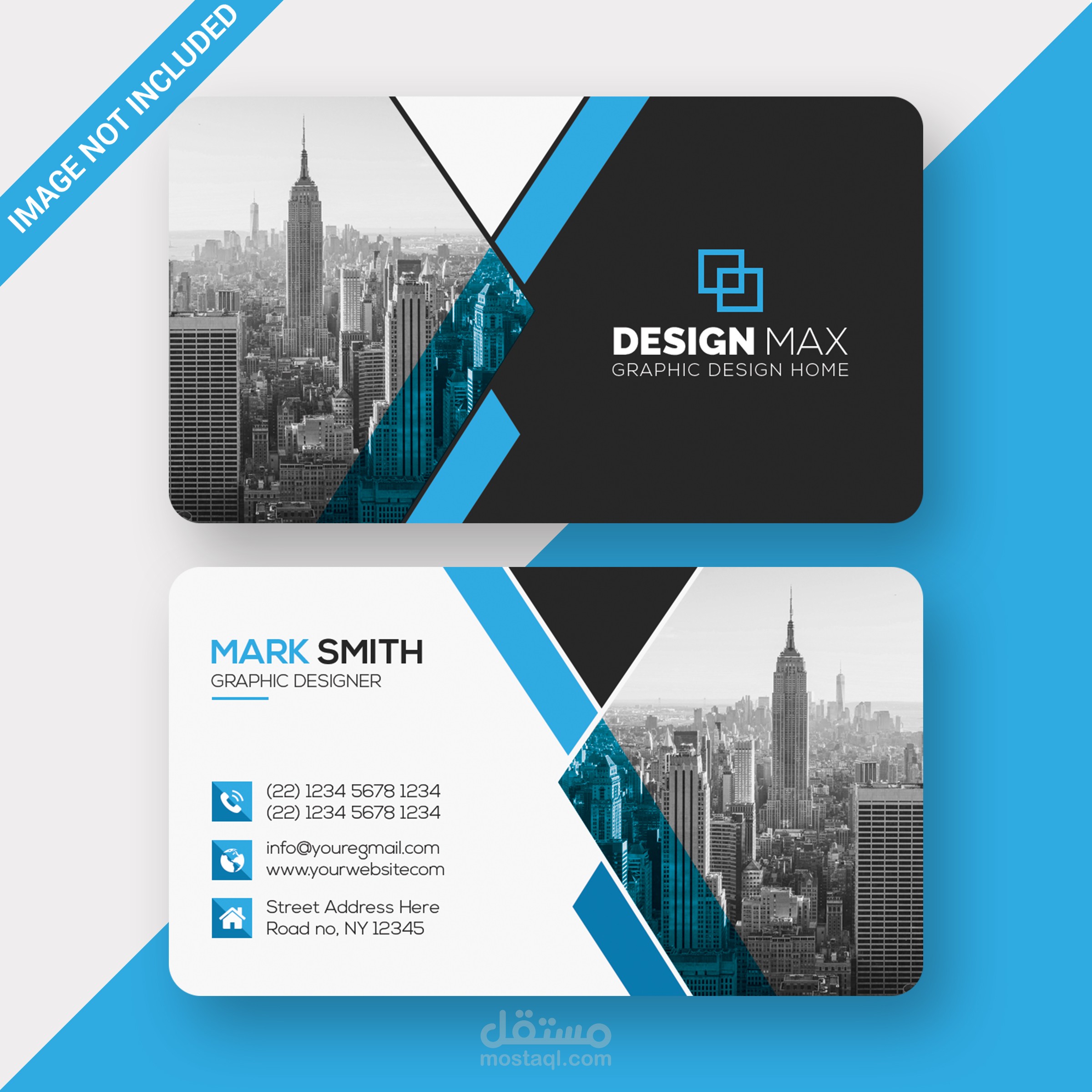 A business card