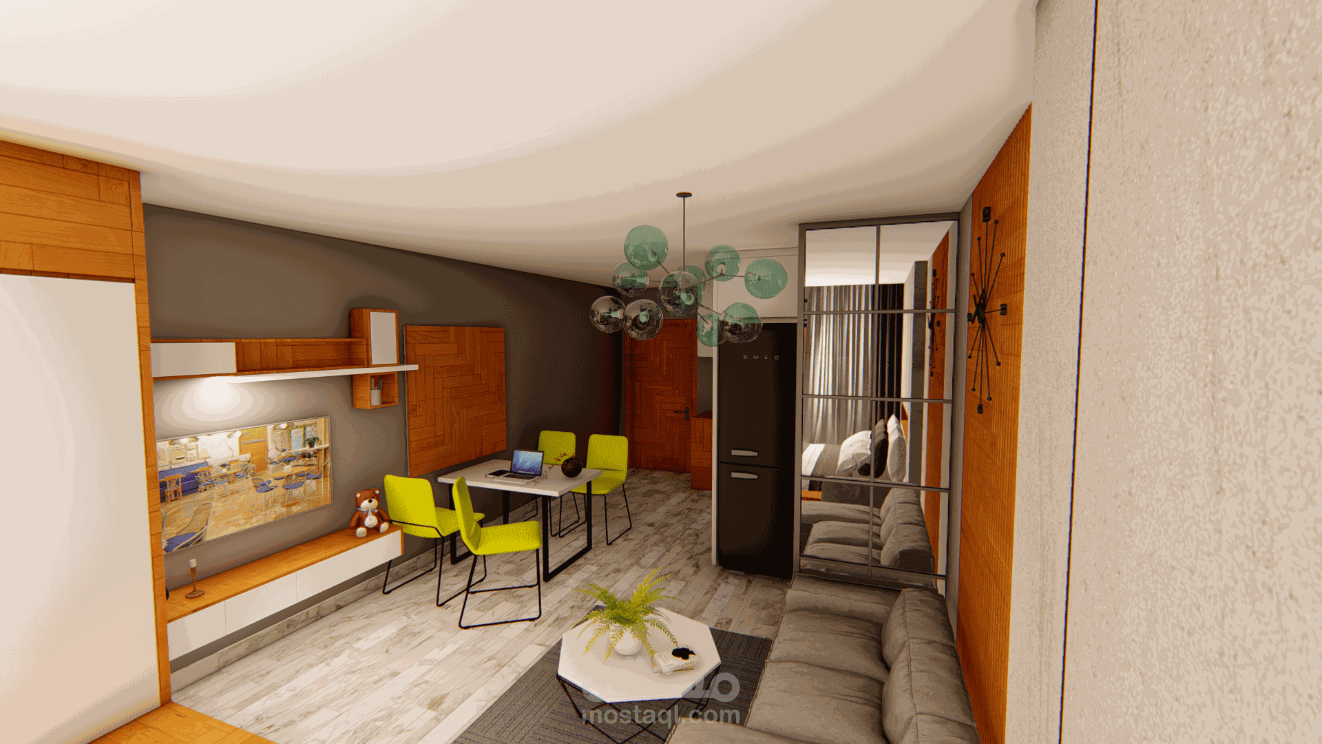 تصميم غرفة استديو