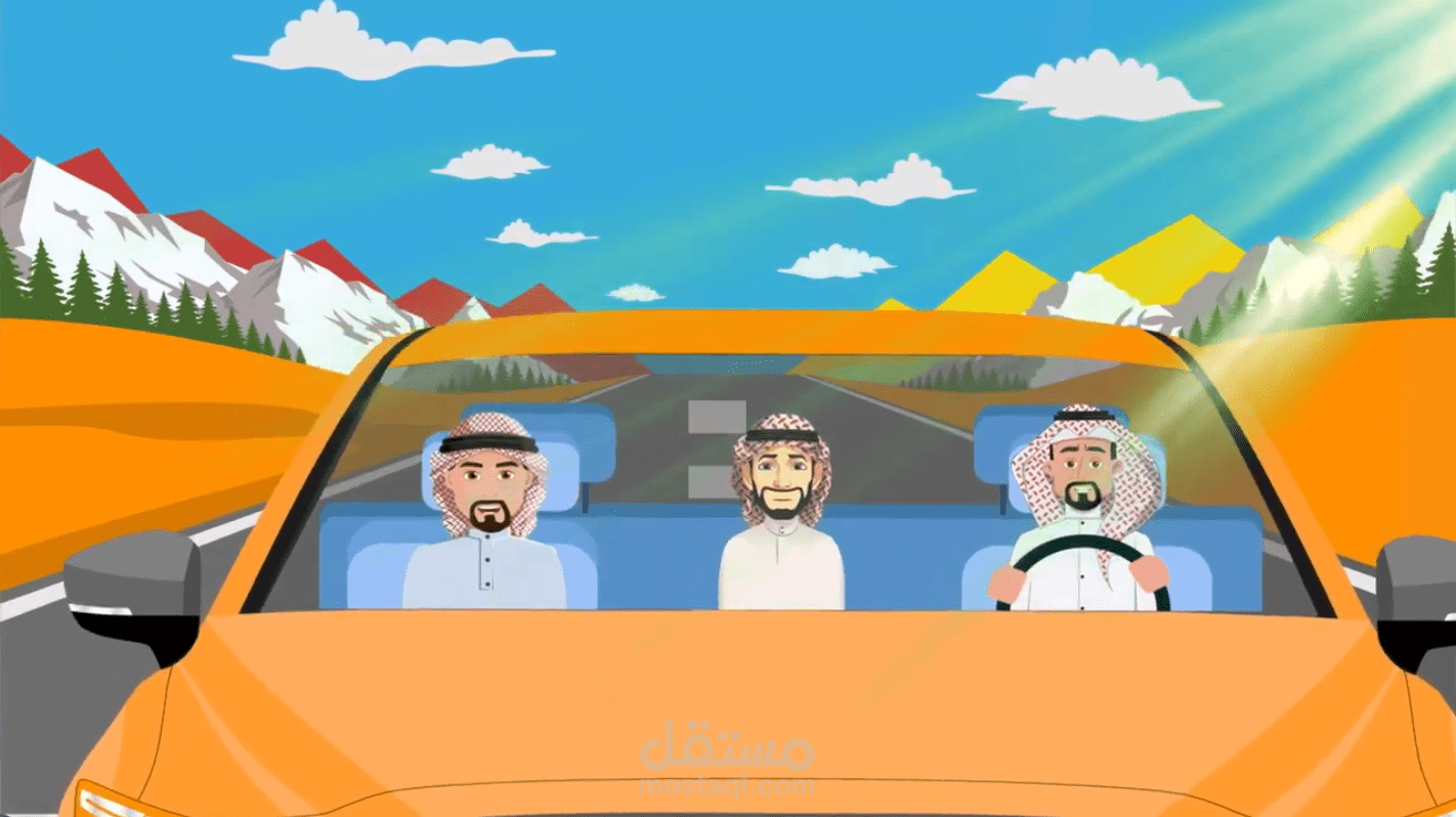 موشن جرافيك مركز عناية بالسيارات