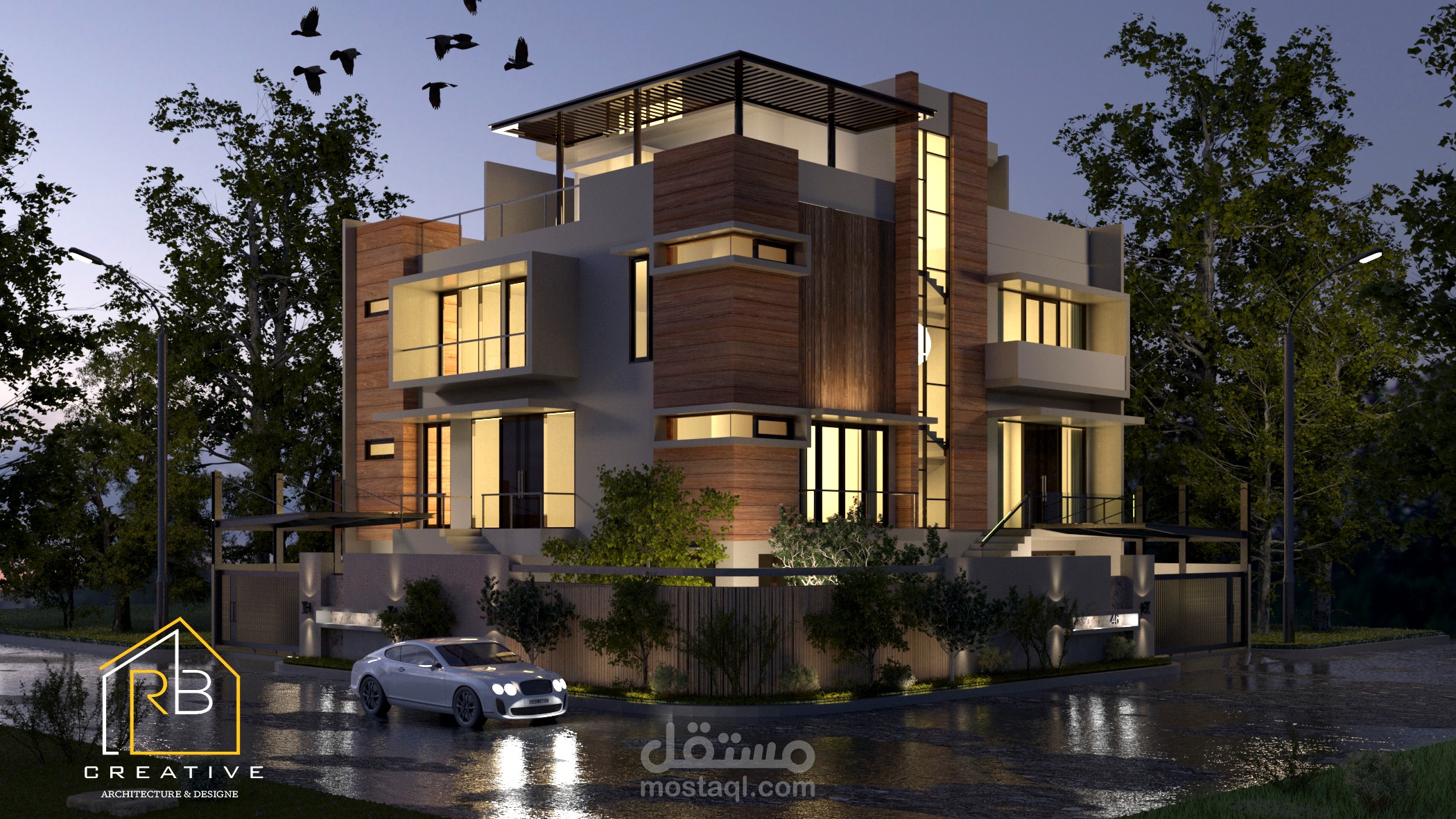 رندر خارجي لفيلا  VRAY 6 & 3DS MAX