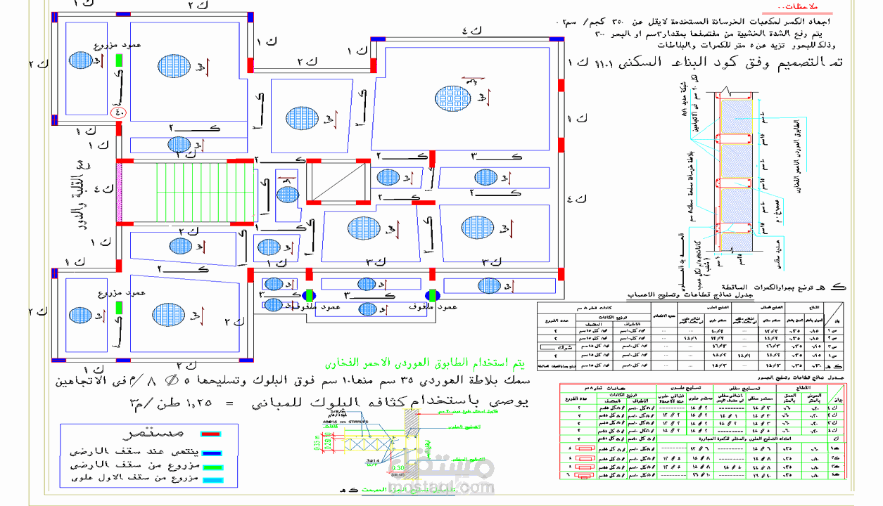 مخططات مشروعك الانشائيةكامله وفق الكود السعودى.
