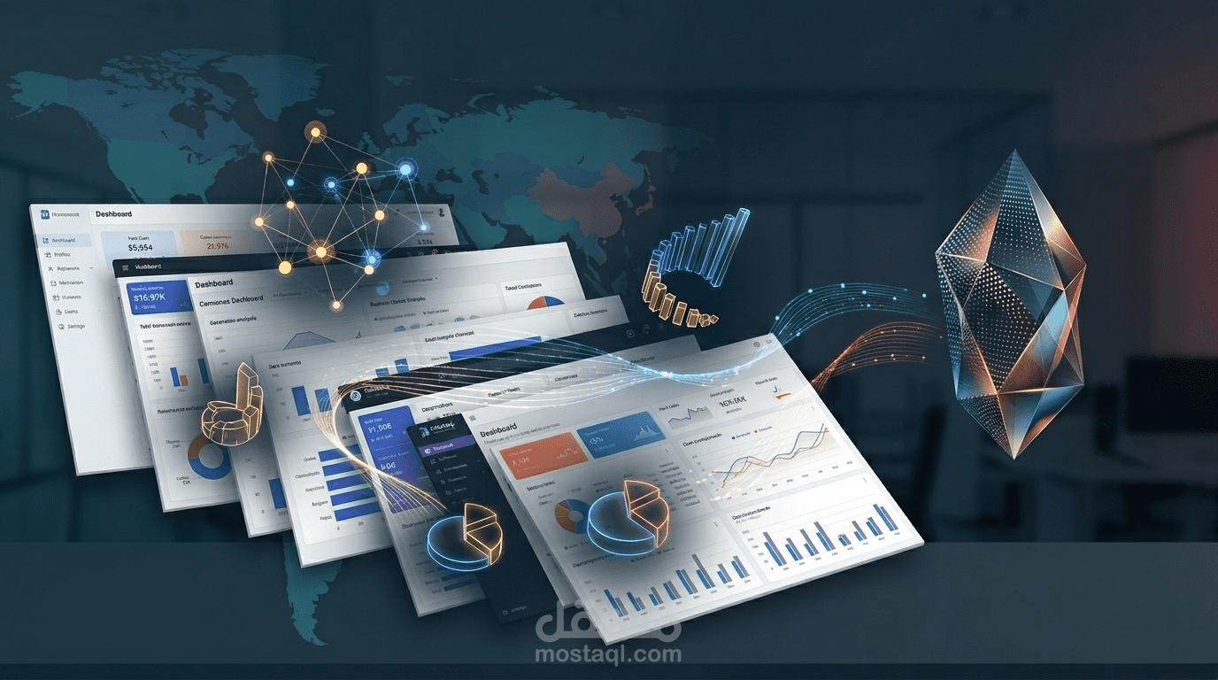 تحليل البيانات وتصميم Dashboard احترافي Excel و Power BI