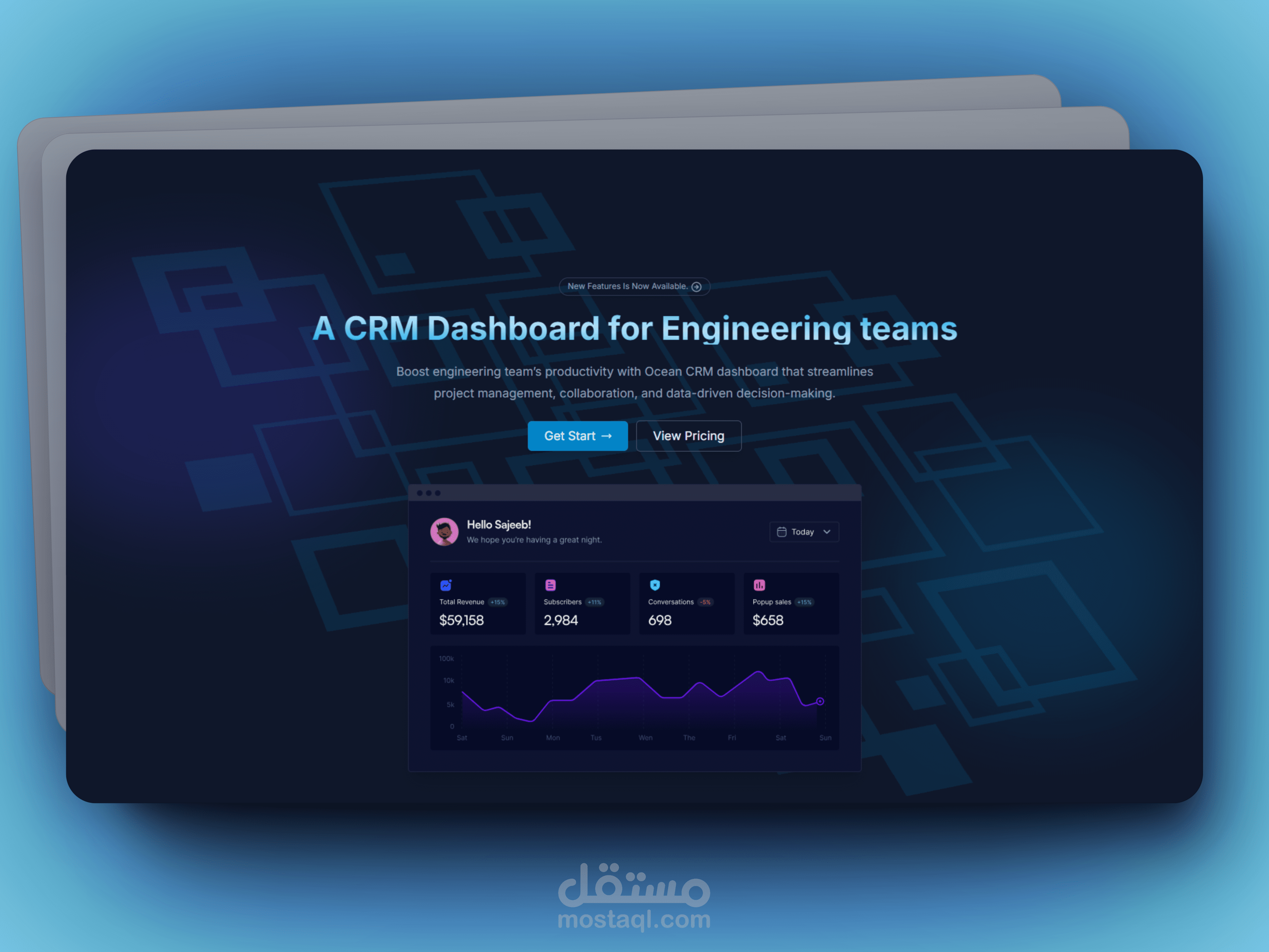 تصميم لوحة تحكم ديناميكية باستخدام Next.js