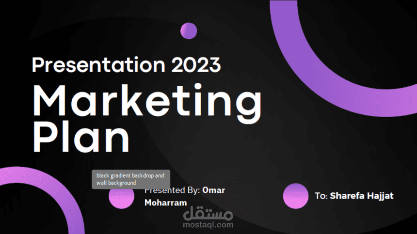 خطة تسويقية لبراند شخصي