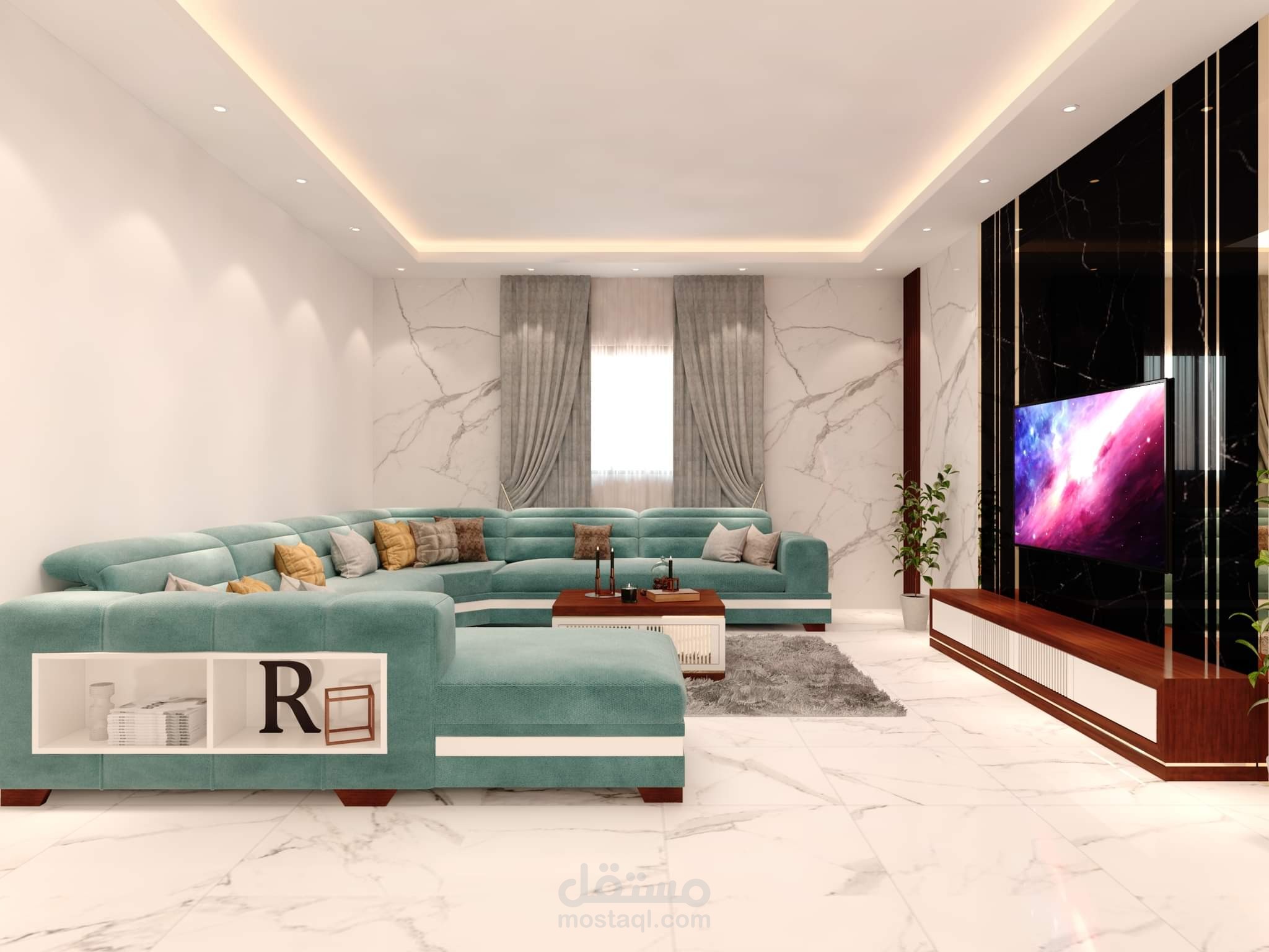 تصميم غرفة معيشة