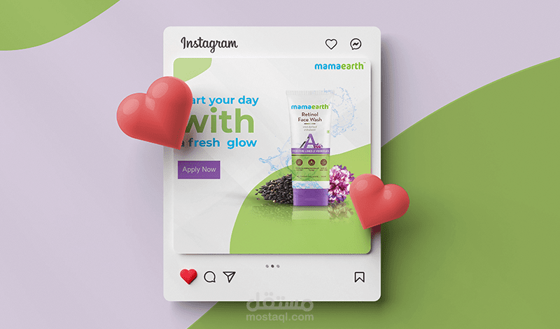 تصميم سوشيال ميديا بوست انستجرام social media design