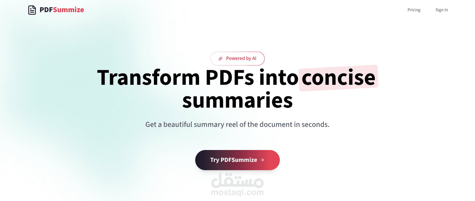 حوّل ملفات PDF إلى ملخصات ذكية في ثوانٍ