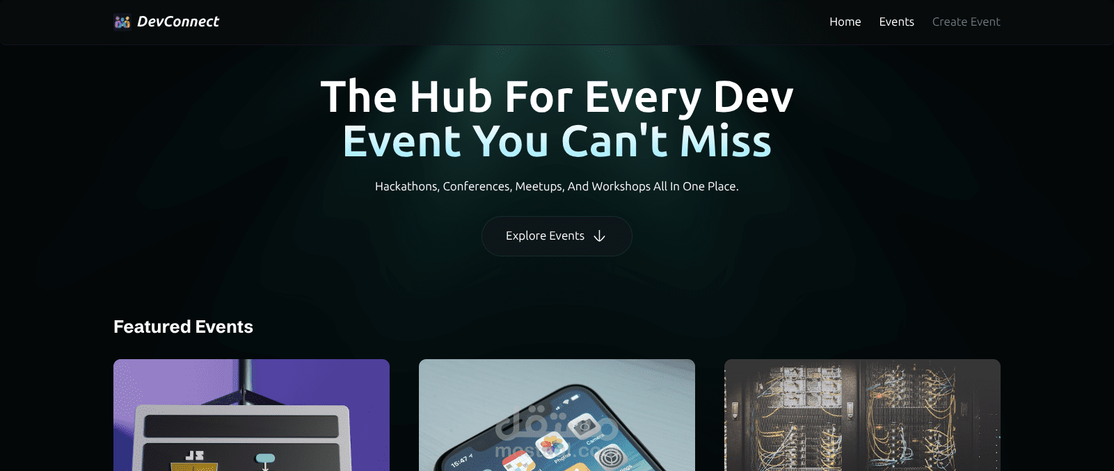 منصّة تجمع أهم فعاليات المطورين في مكان واحد