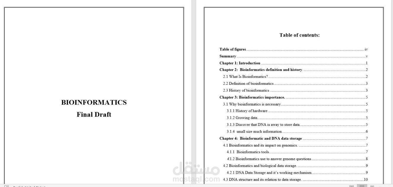 Bioinformatics research