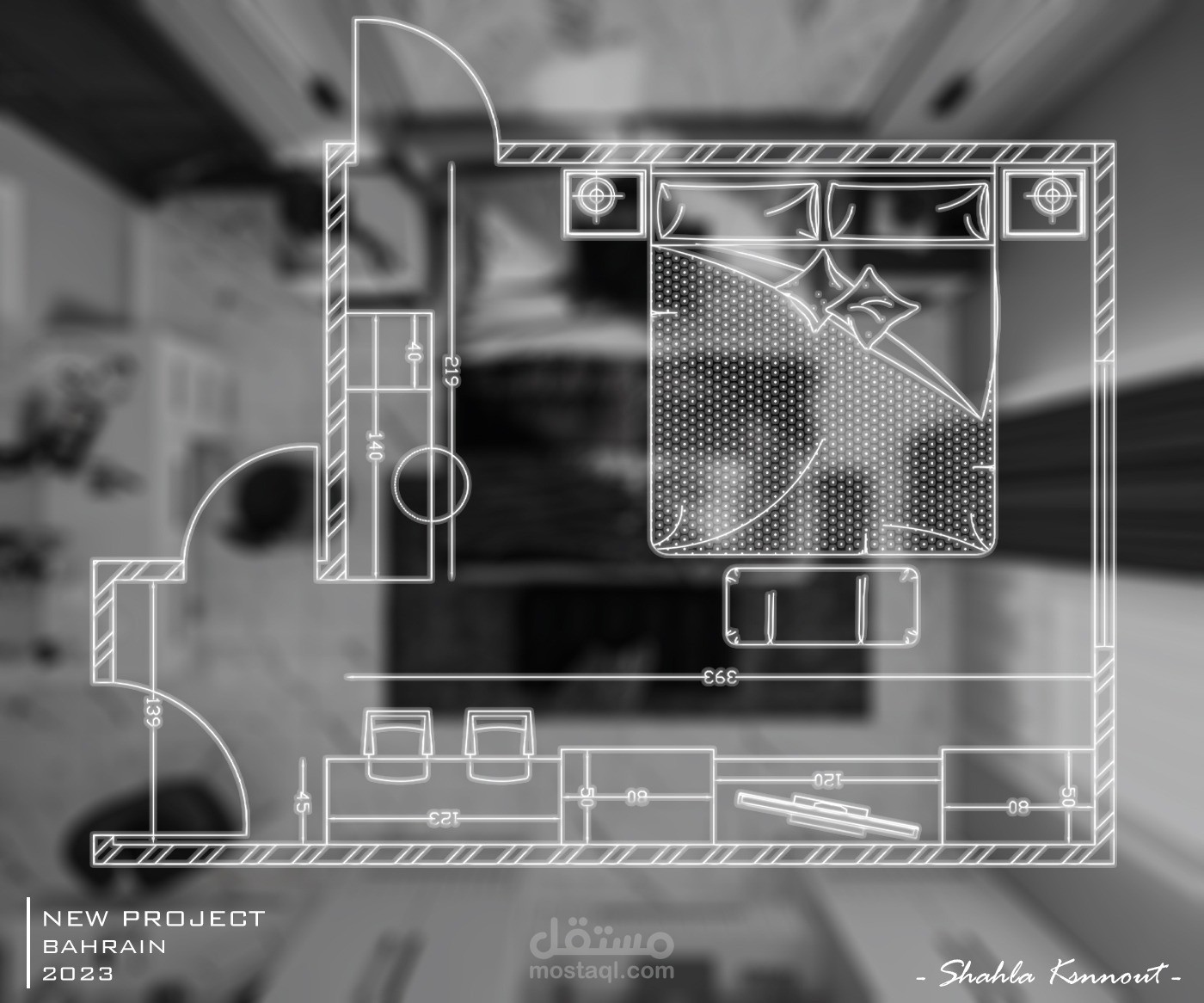 تصميم شقة في البحرين