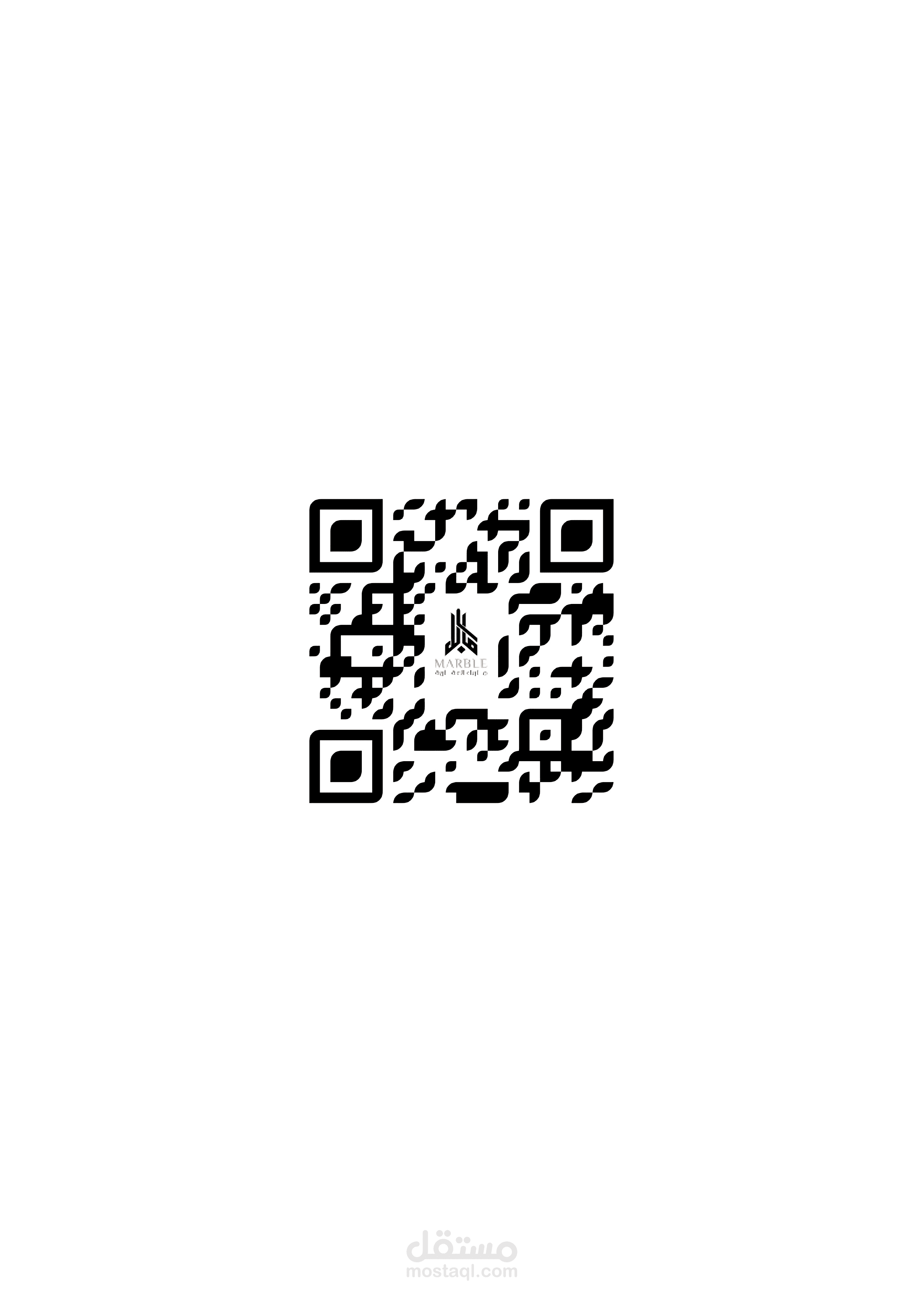 تصميم QR code باللوجو الخاص بالعميل