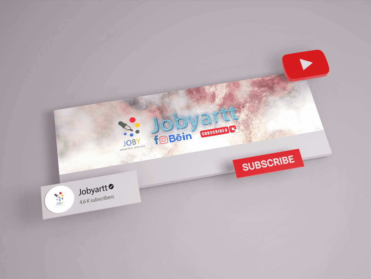 تصميم غلاف يوتيوب youtube banner