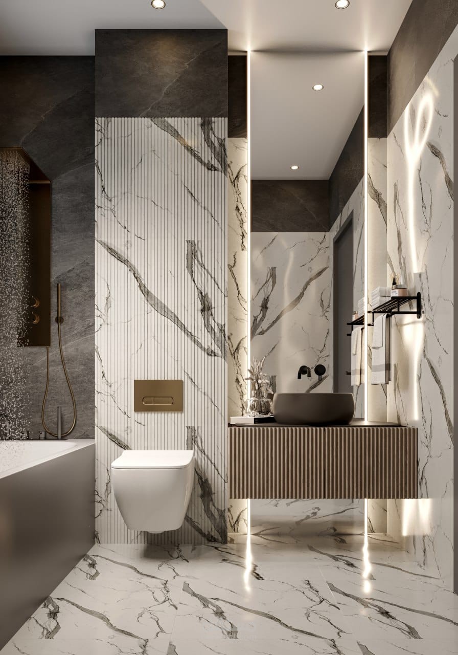 تصميم داخلي حمام ماستر