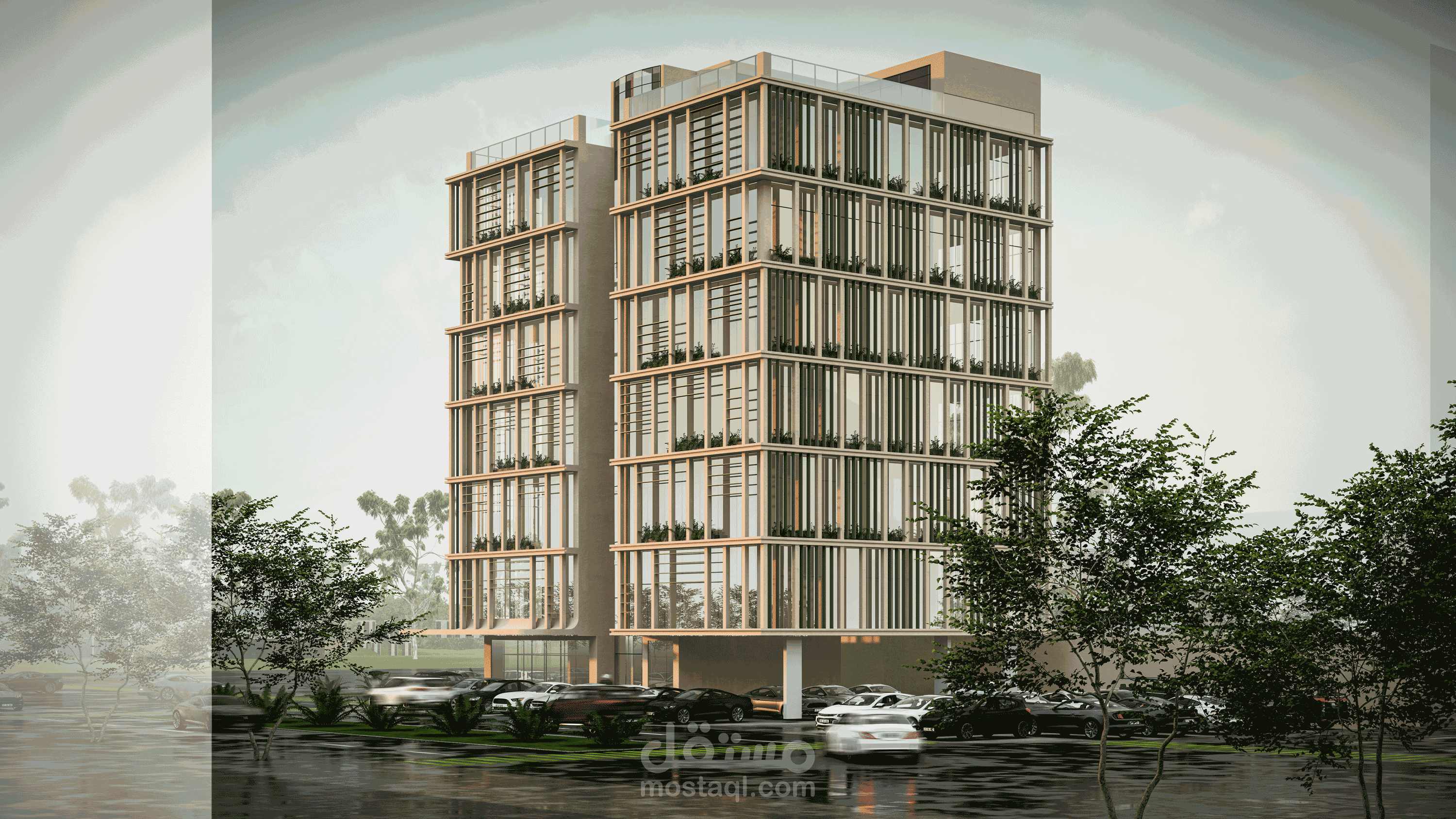 تصميم مبني اداري بالرياض