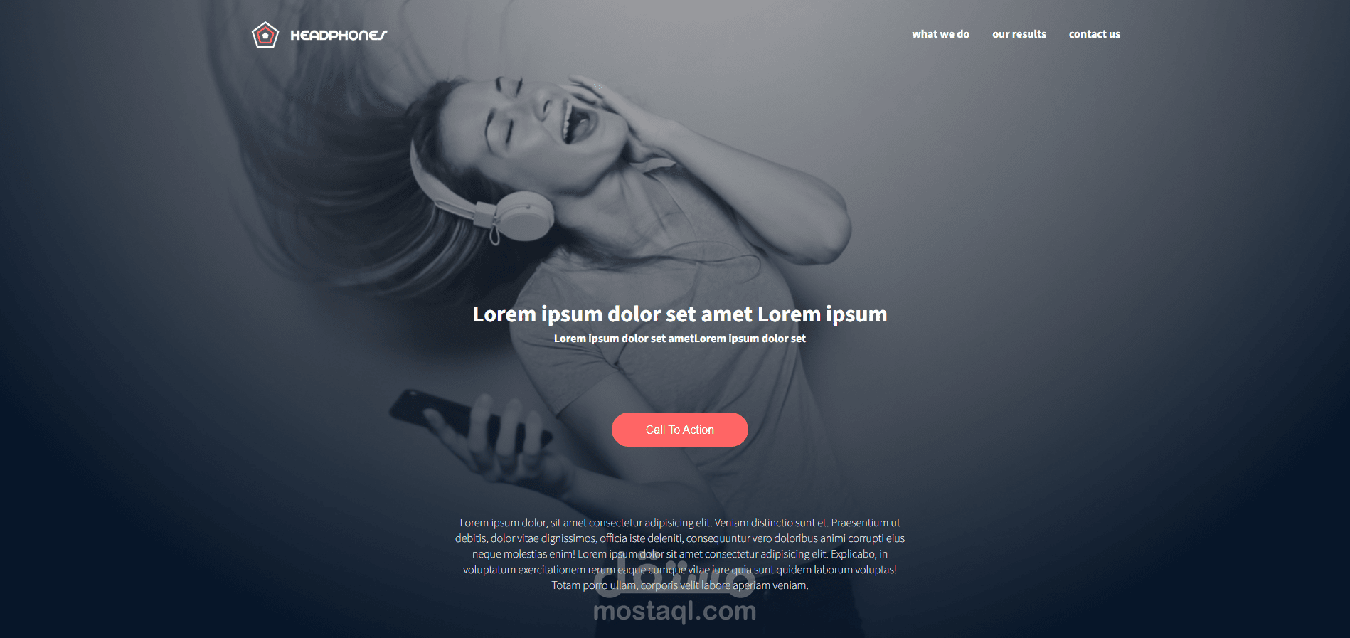 مشروع واجهة موقع – تصميم وتطوير Frontend من الصفر (مشروع تدريبي)