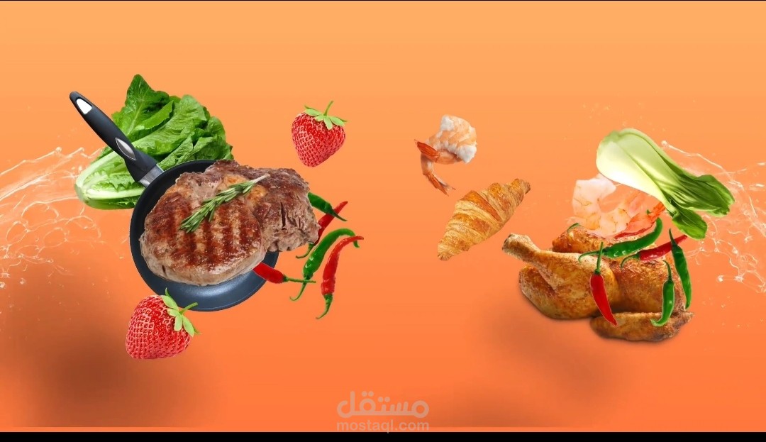 تصميم إنترو إحترافي لقناة طبخ