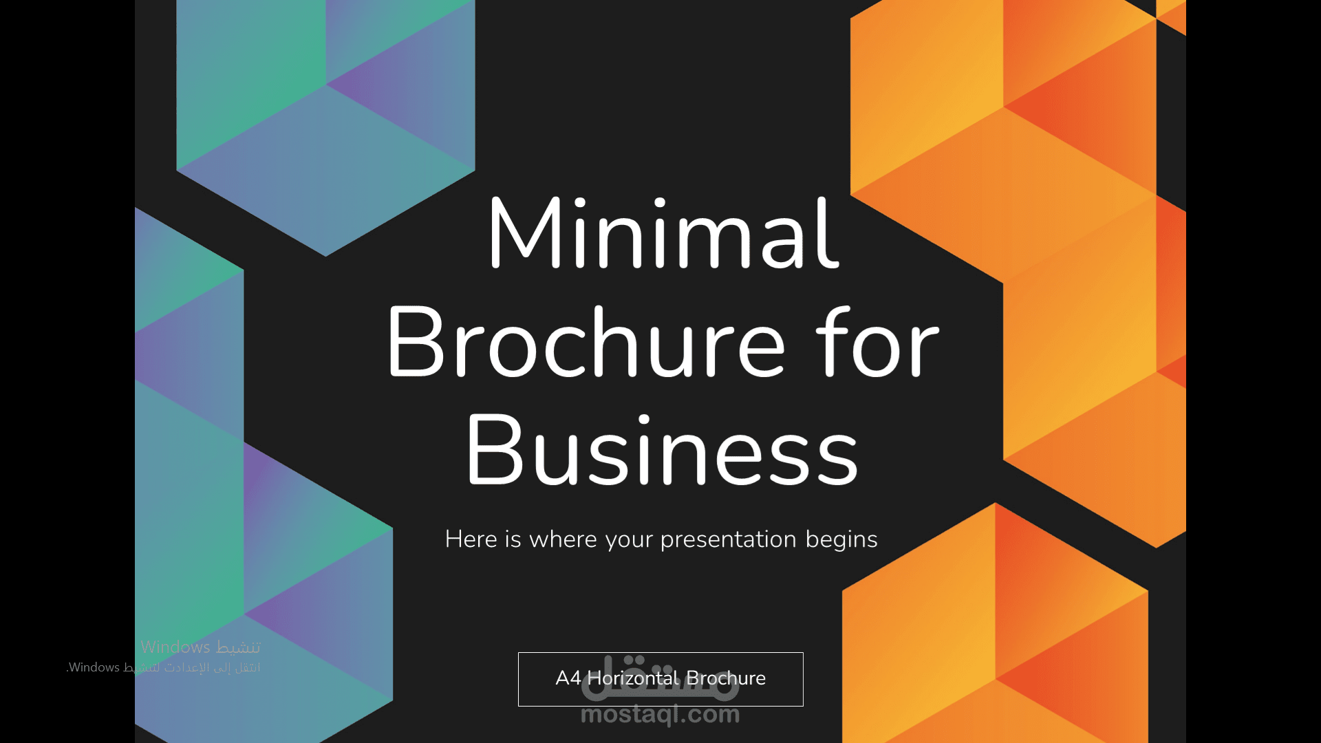 Minimal Brochure for Business Presentation
