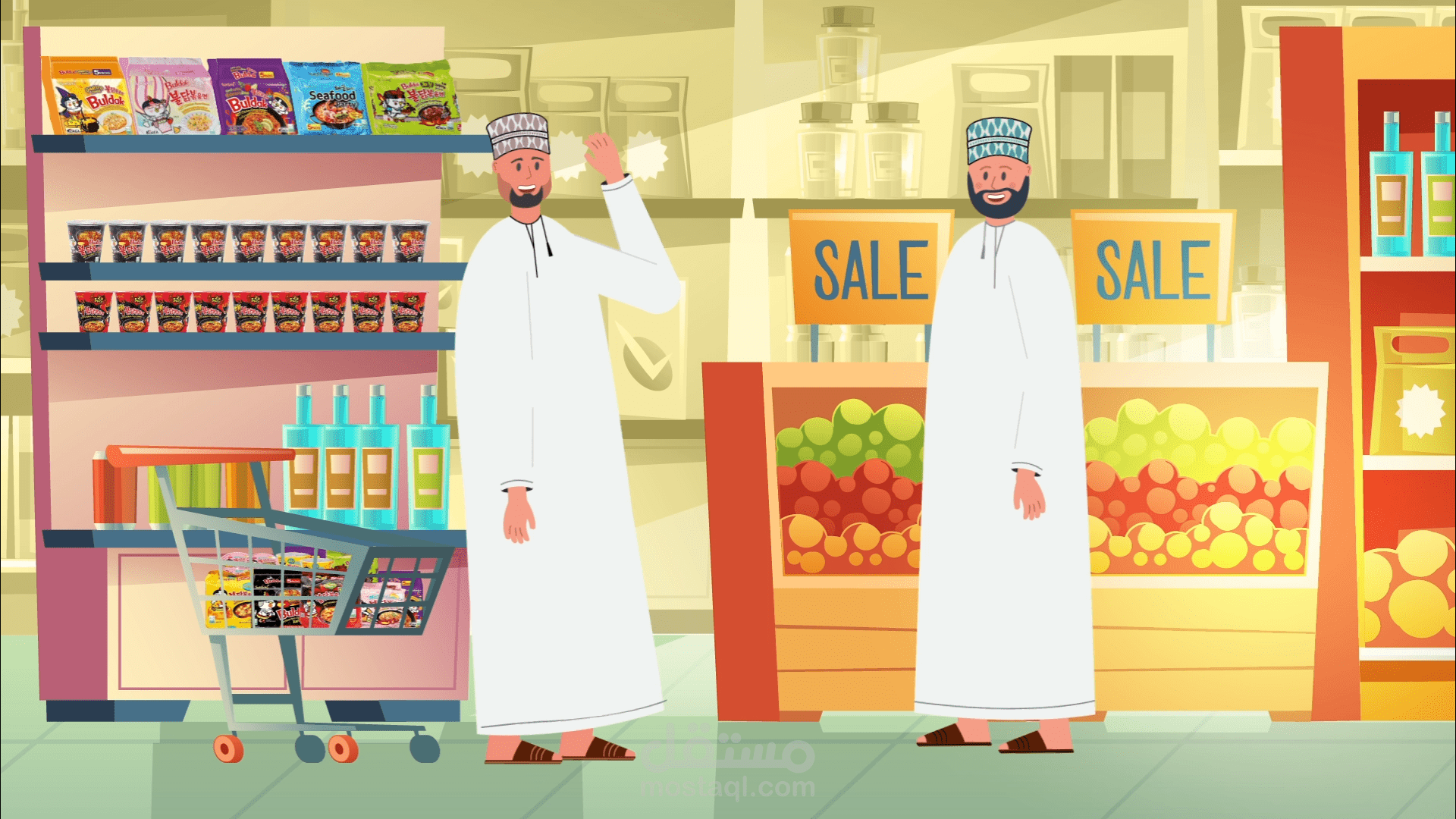 موشن انيميشن لصالح شركة testy food