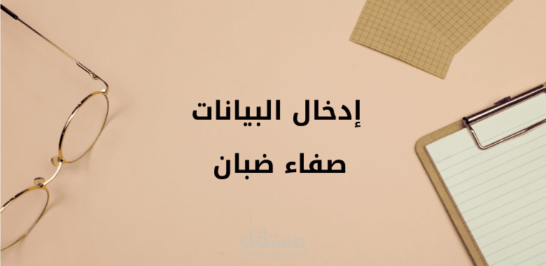 ادخال البيانات