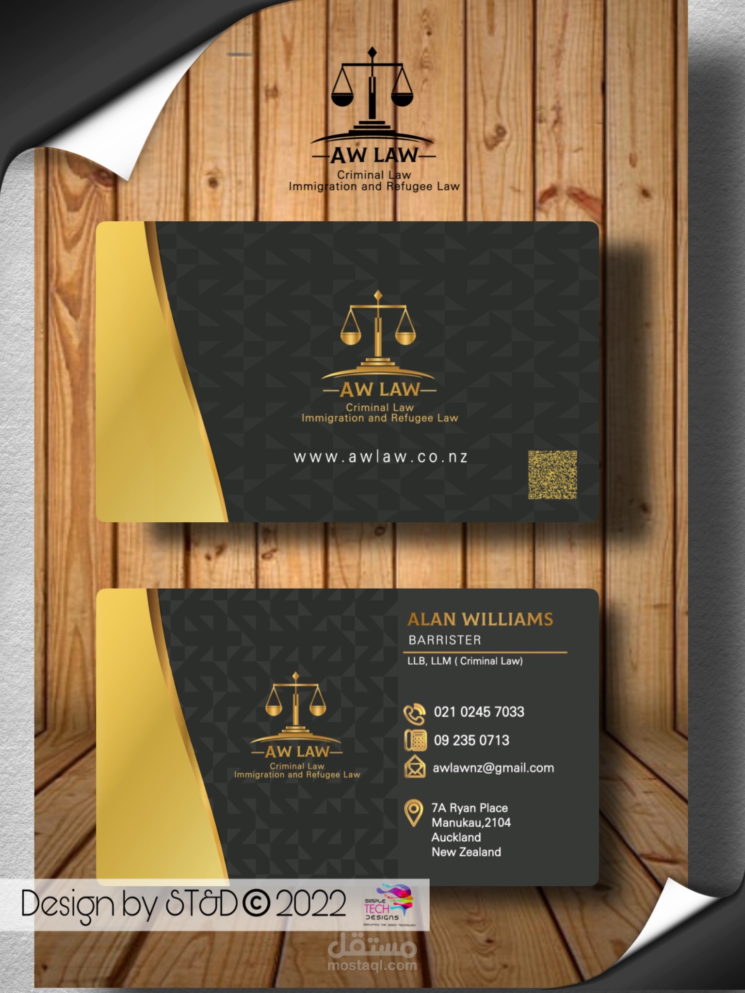 Alan Law website, logo, business card, Letter head, email signature and stickers