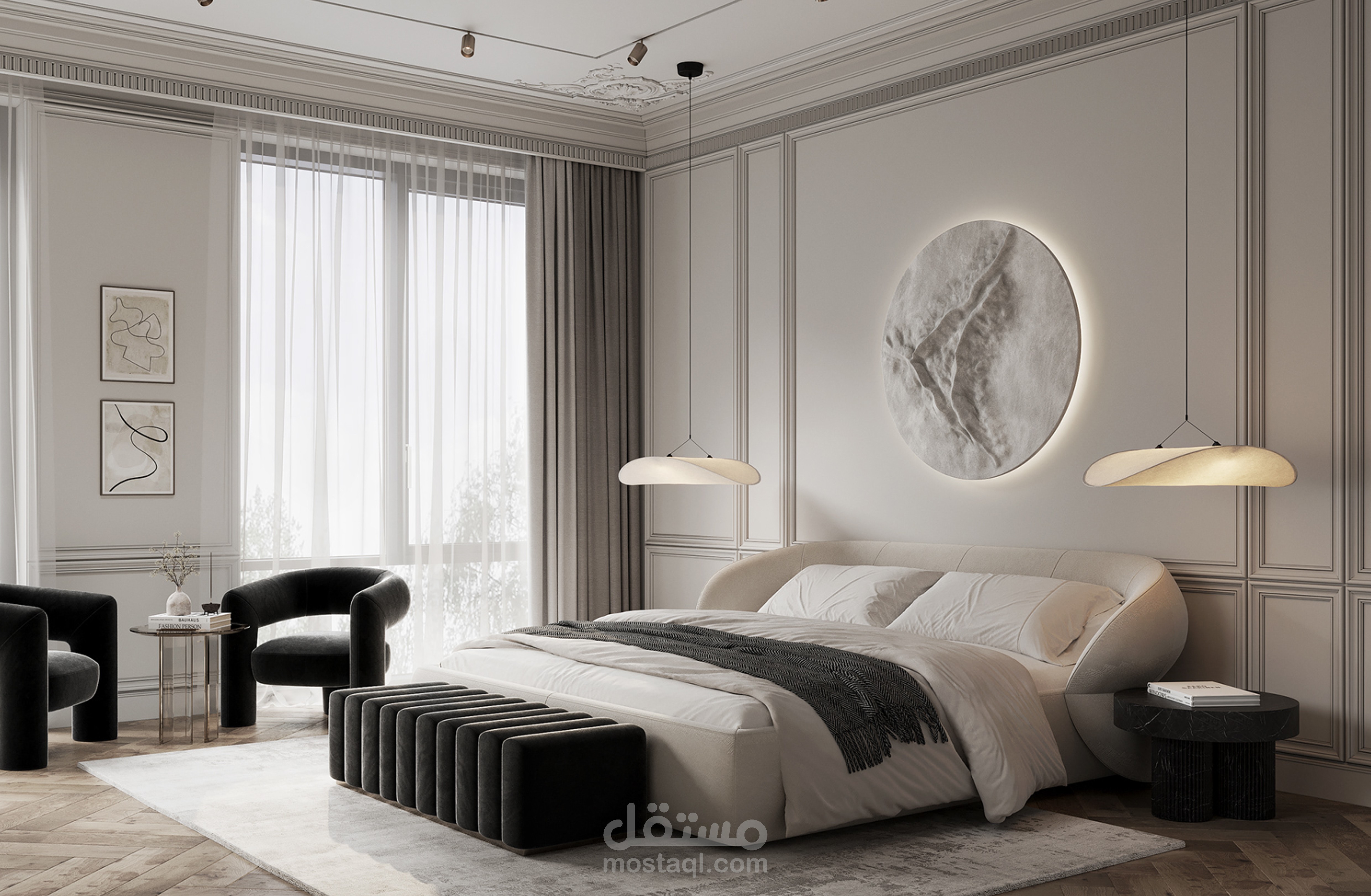 غرفة نوم ماستر فى الرياض السعودية