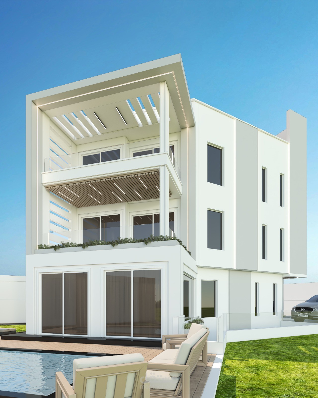 تصميم معمارى لشالية