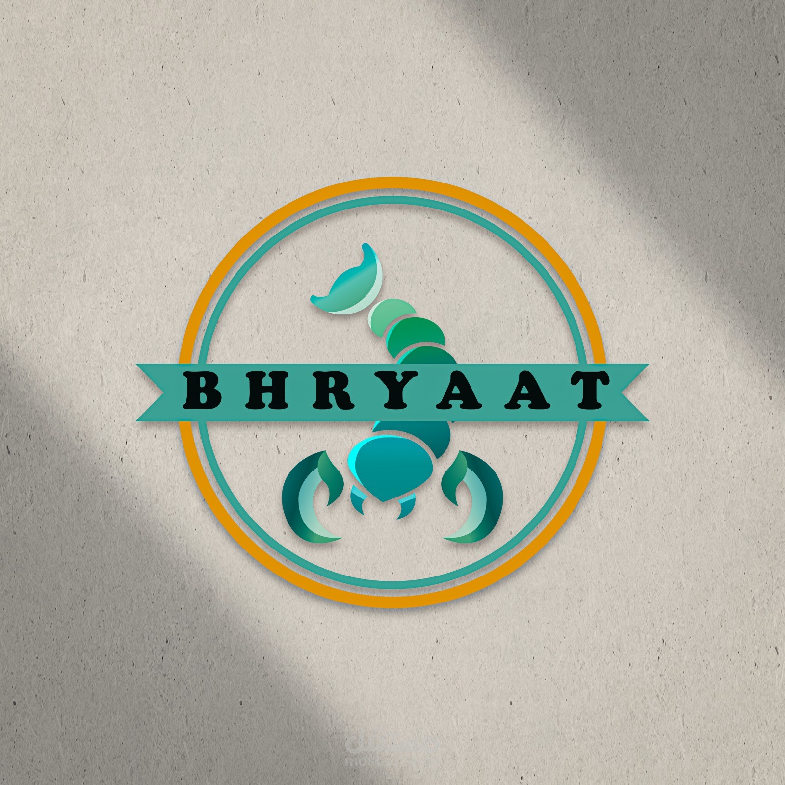 لوجو لمطعم بحريات الاماراتي بالاضافة الى هوية بصيرة خاصة به