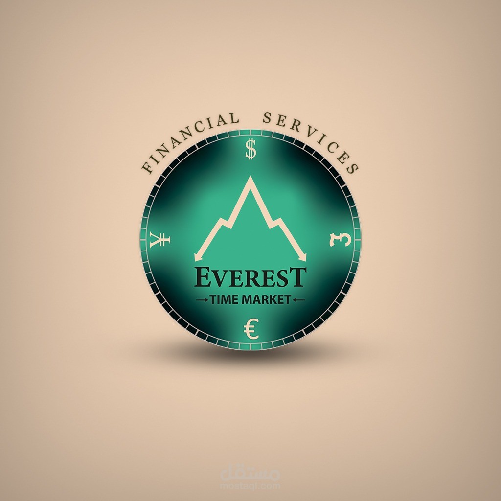 لوجو شركة EVEREST TIME MARKET بالاضافة لبعض الاعمال