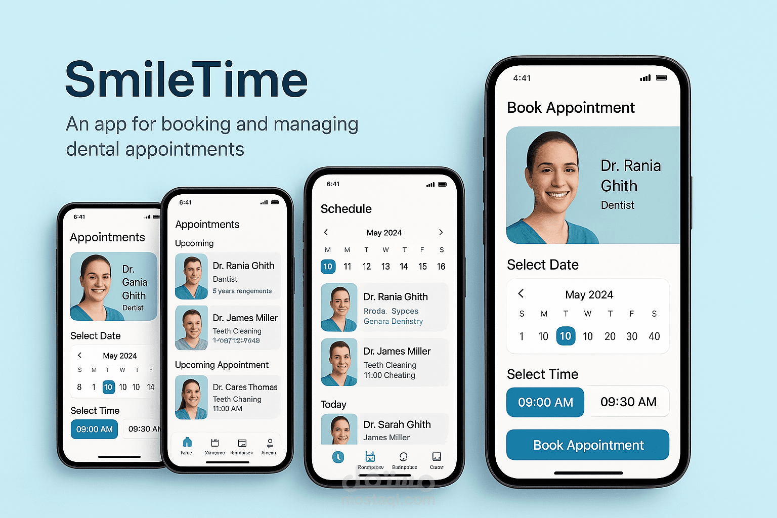 تطبيق لحجز مواعيد عند طبيب الأسنان