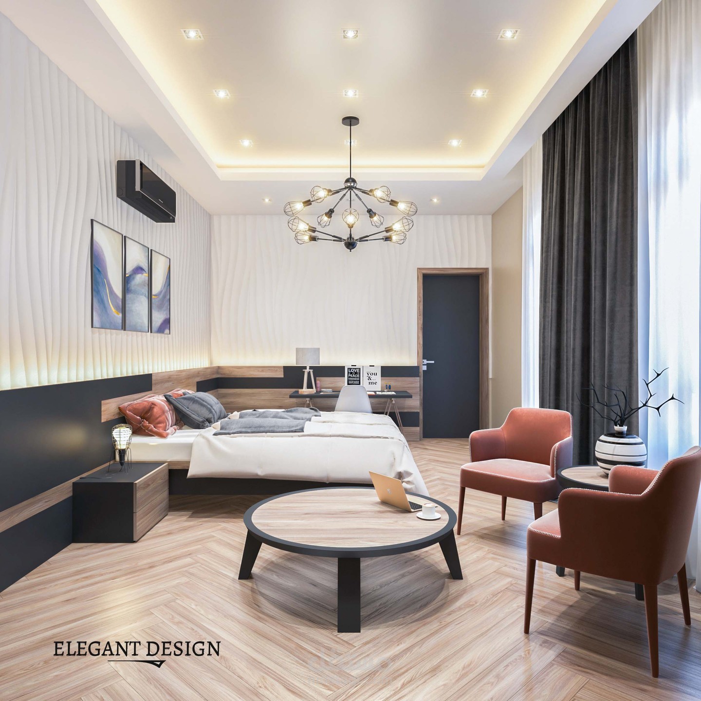 غرفة نوم مودرن 3