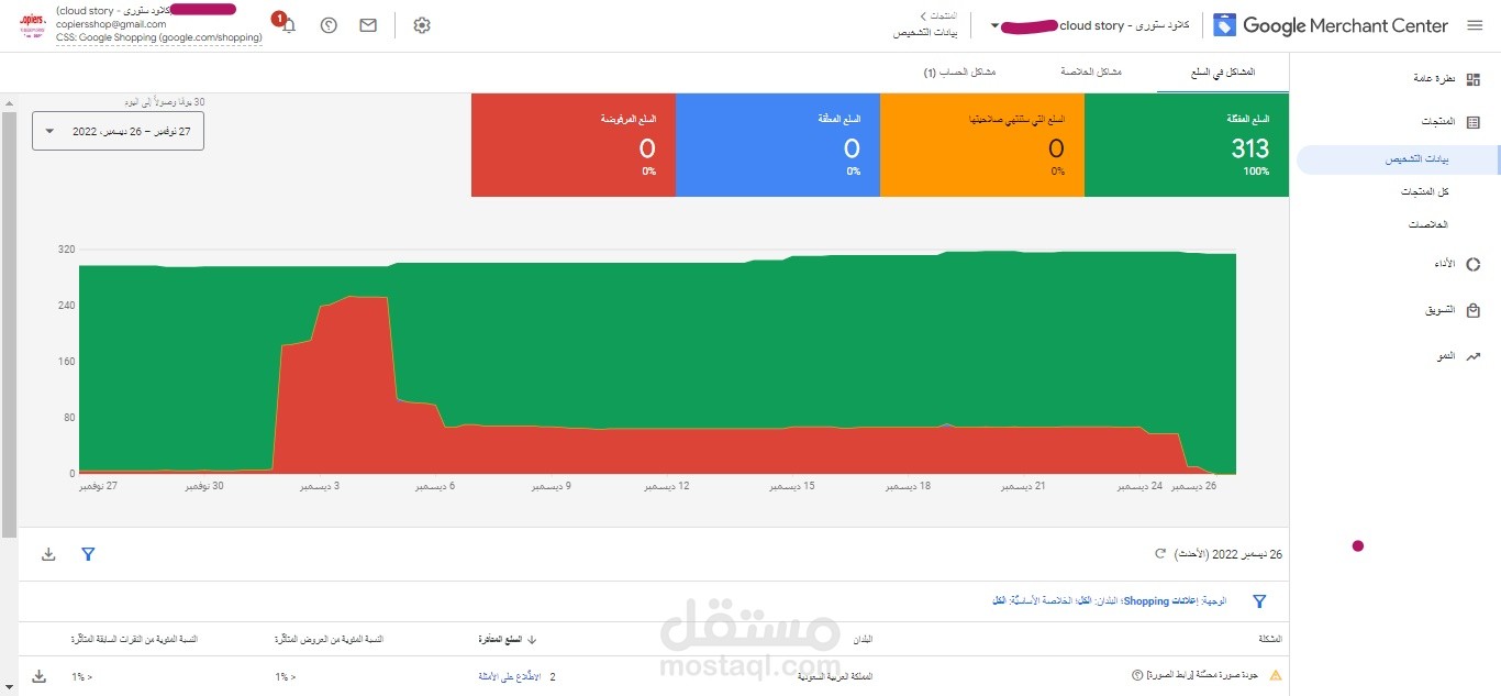 مشاكل فى حساب متجر سعودى - الصورة بعد الاصلاح التام للمنتجات والحساب