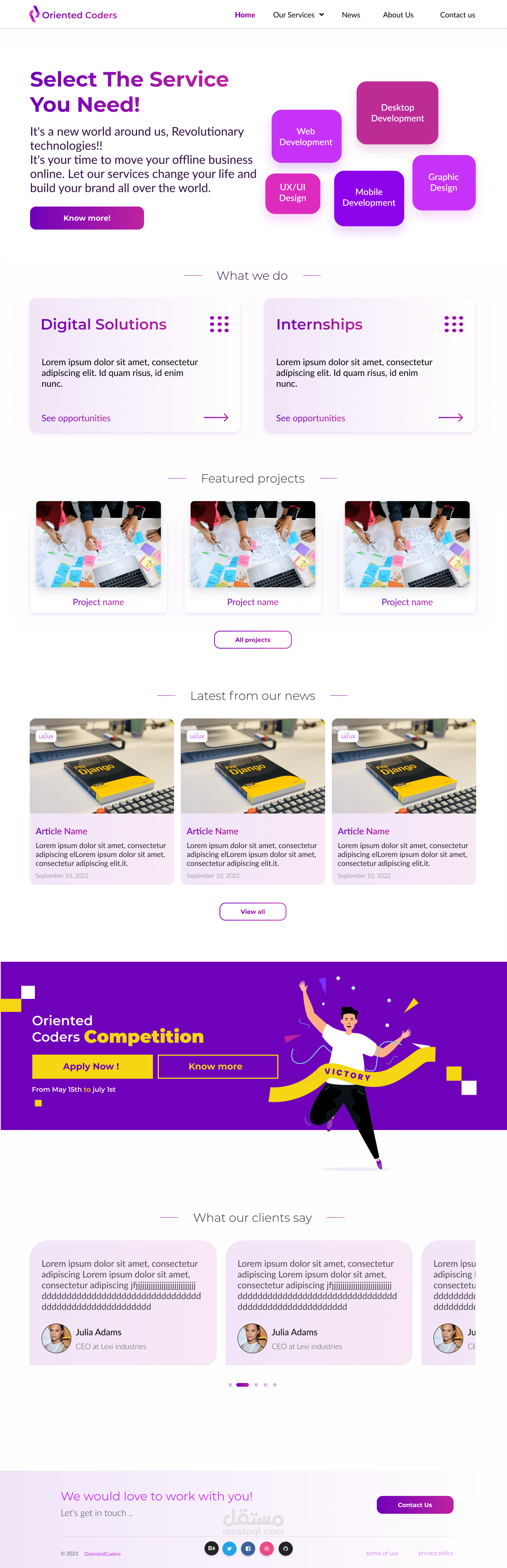 Oriented Coders Website