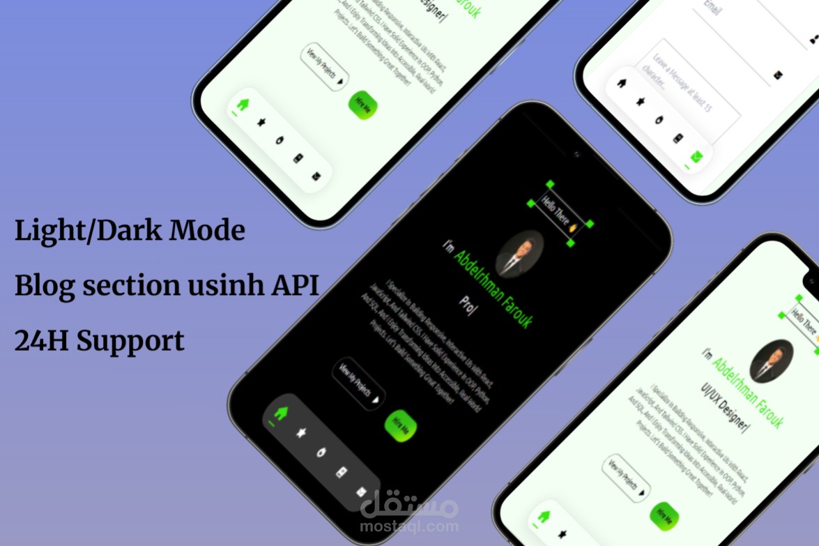 معرض اعمل باستخدام react و express.js