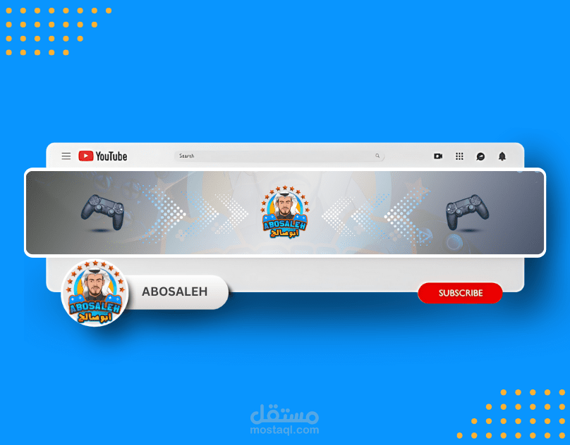 تصميم هوية بصرية (براندينج شخصى  ) لقناة يوتيوب