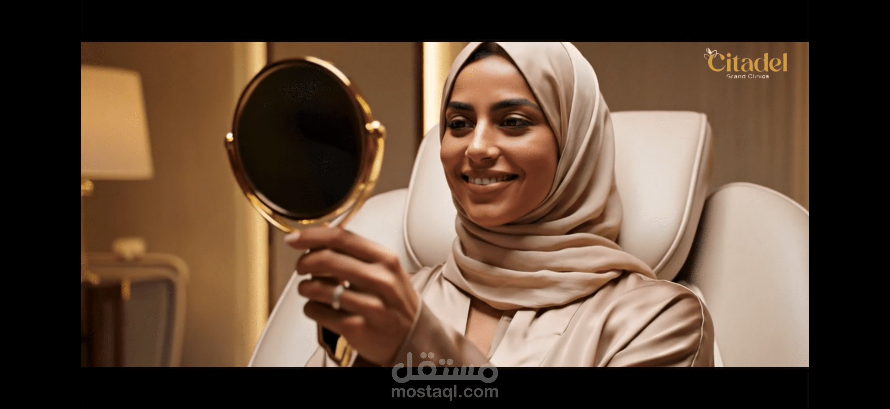 اعلان لعيادات سيتادل للتجميل  AI
