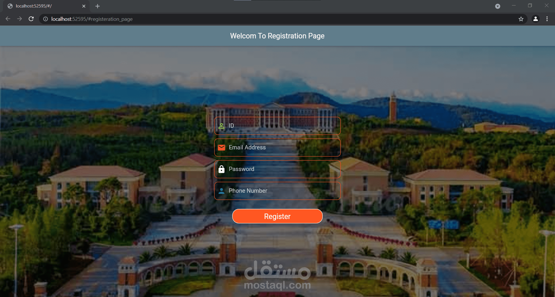 Web Development (Course Management System)  using Flutter