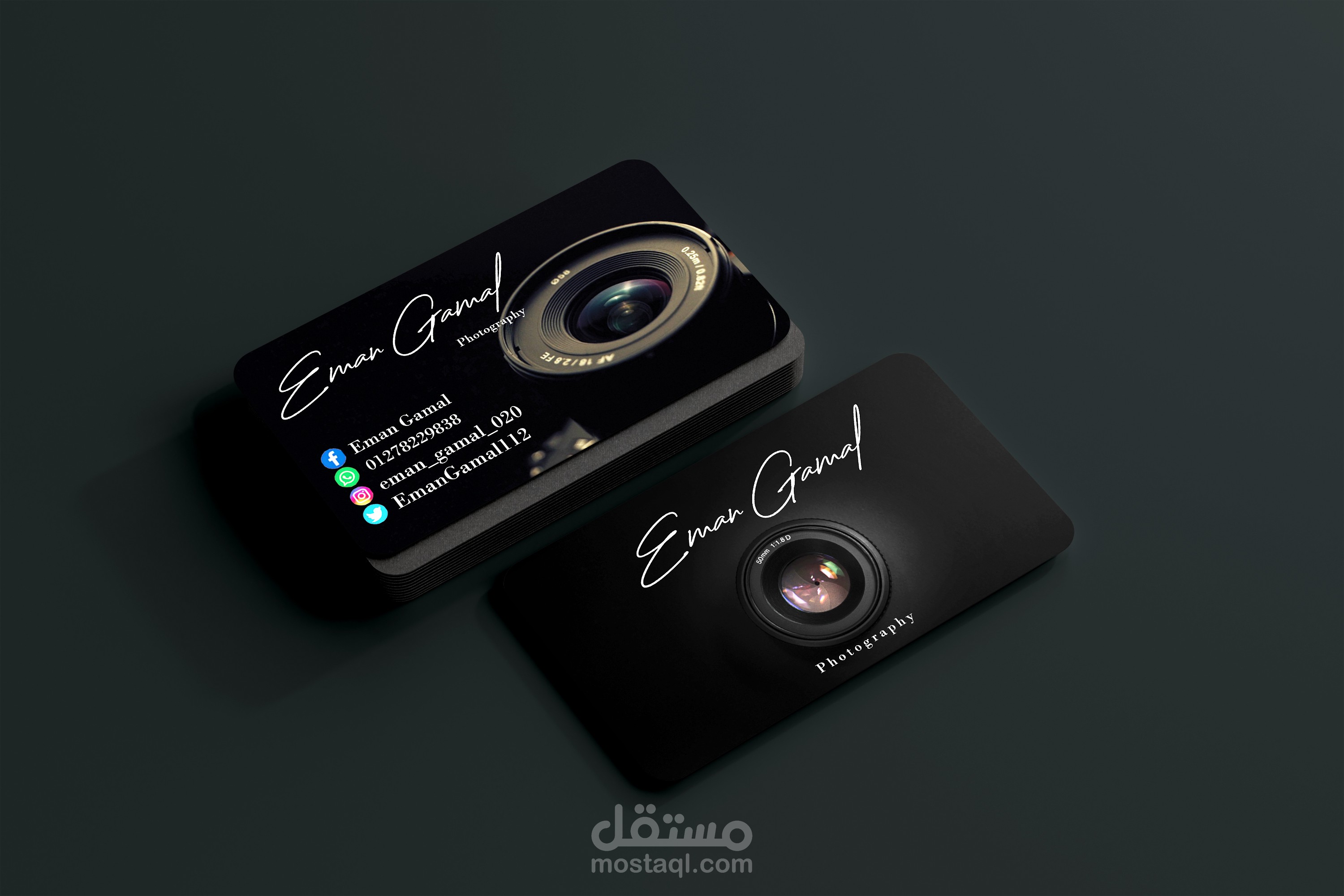 Business card for photographer