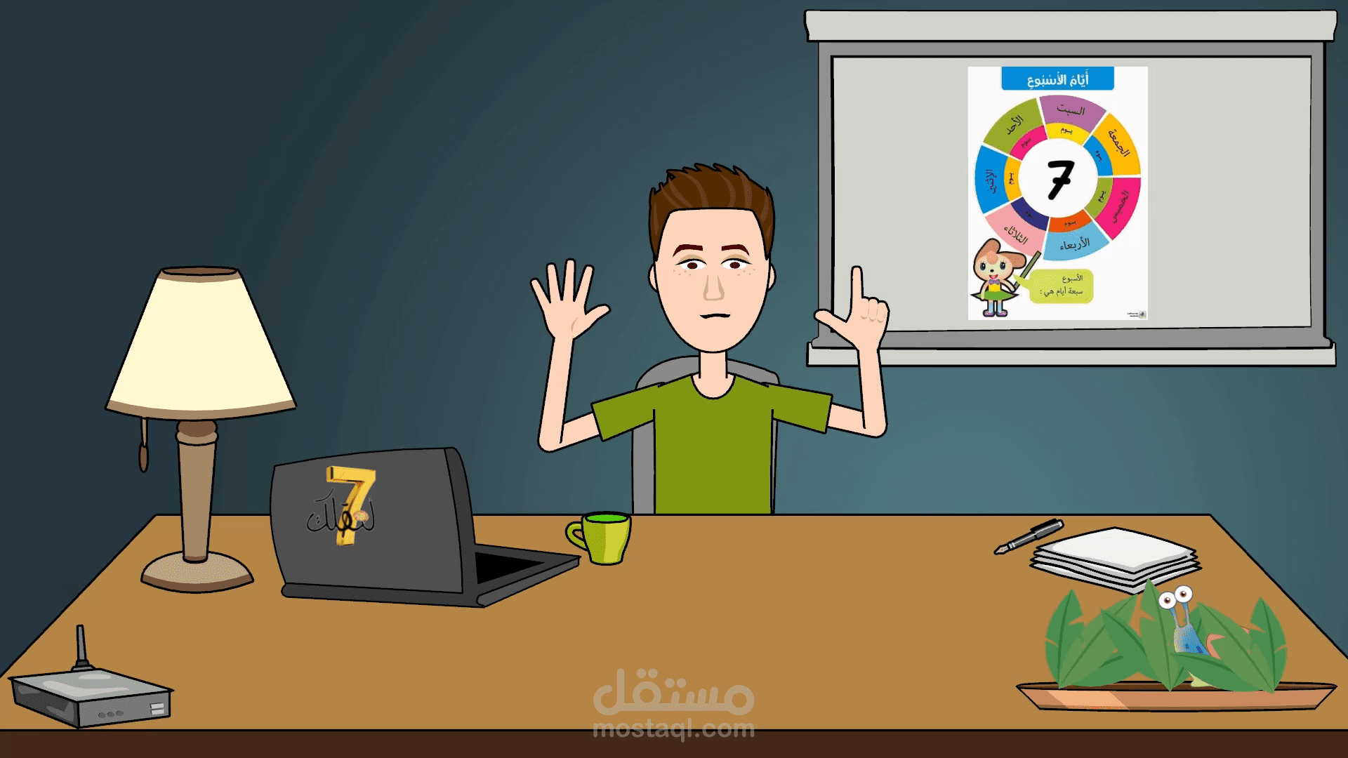 أيام الأسبوع (فيديو كارتوني عن أيام الأسبوع)