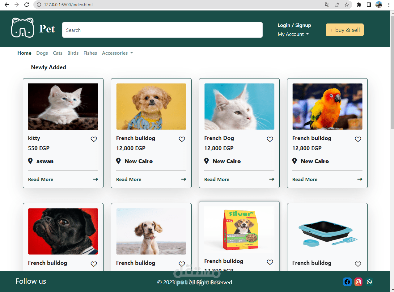 pets website