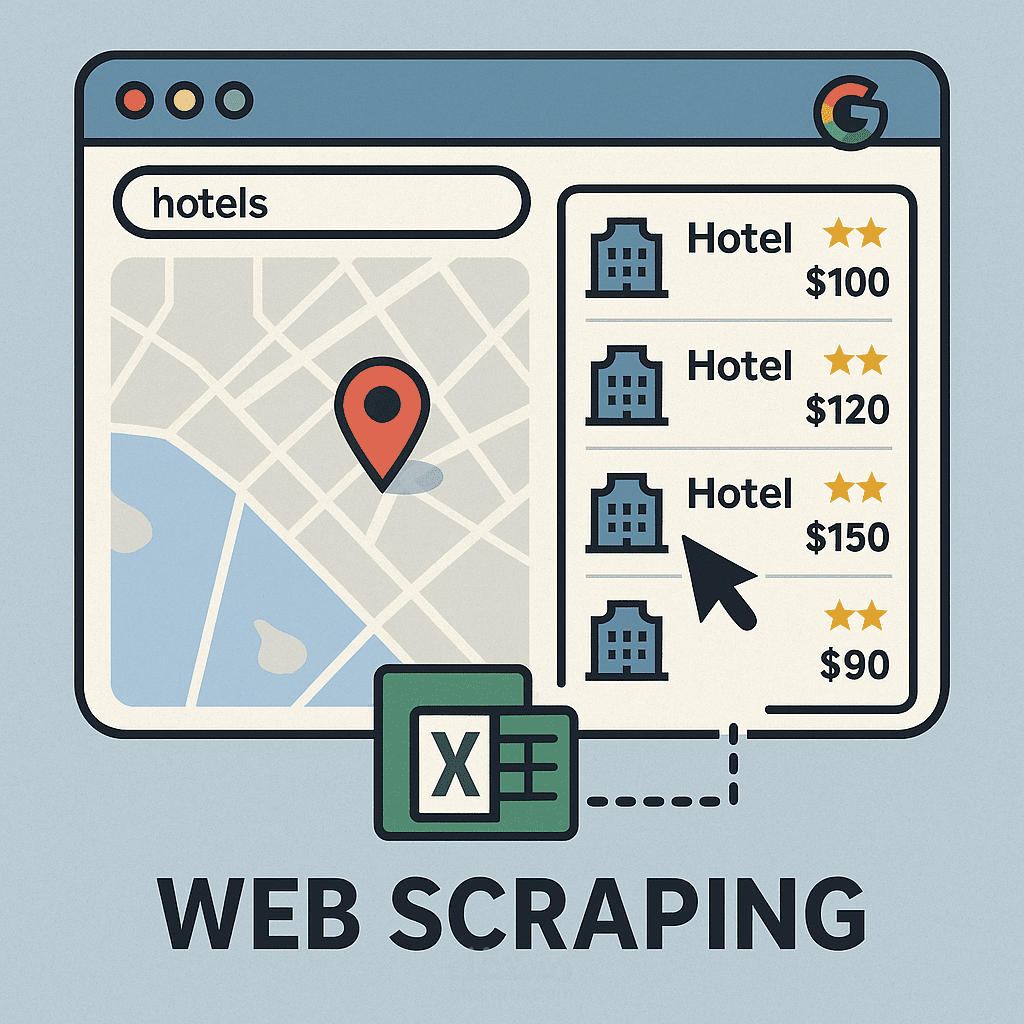 جمع بيانات  من Google Maps