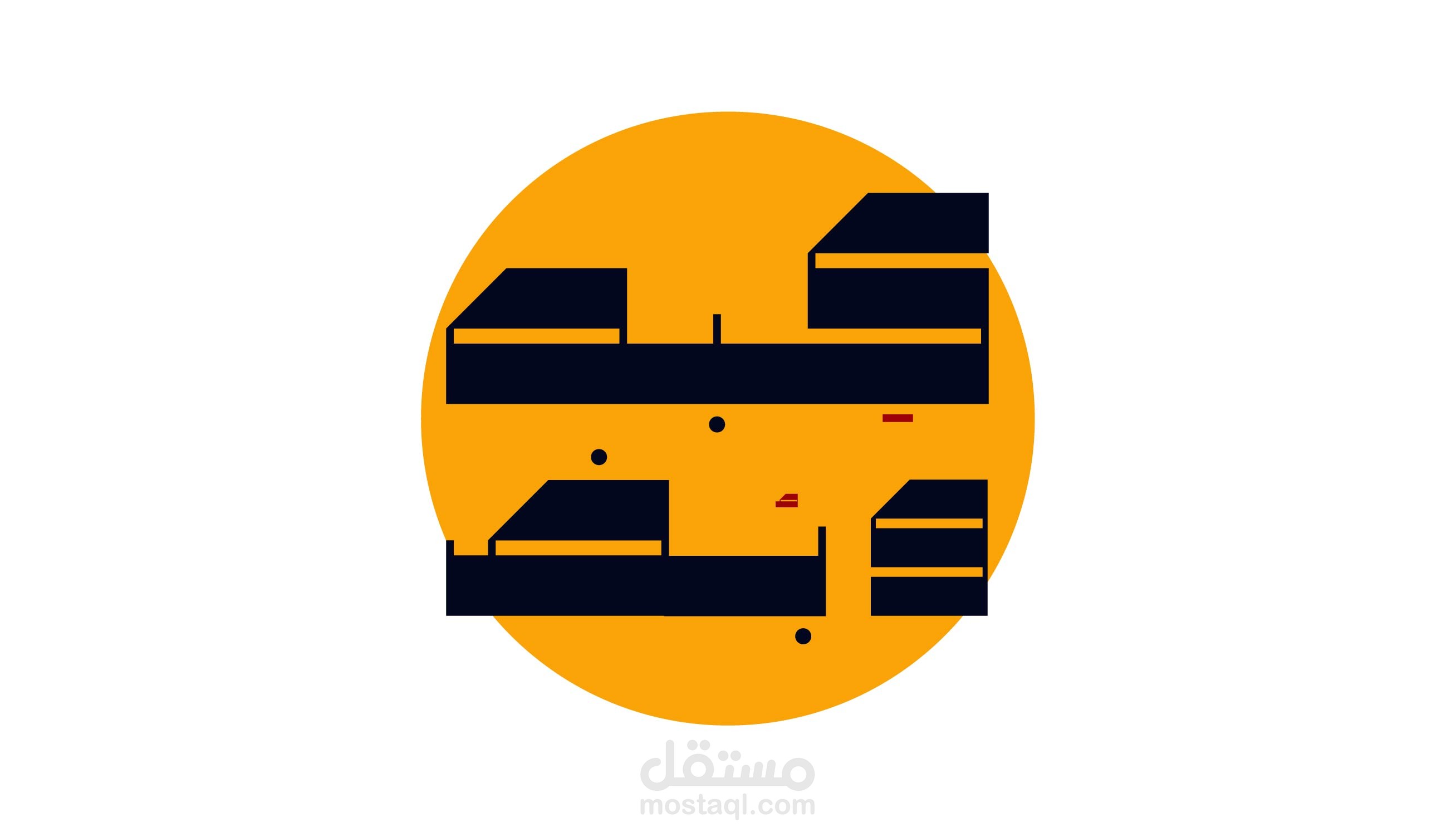 تصميم لوقو ذكي بخط عربي حر غير تقليدي