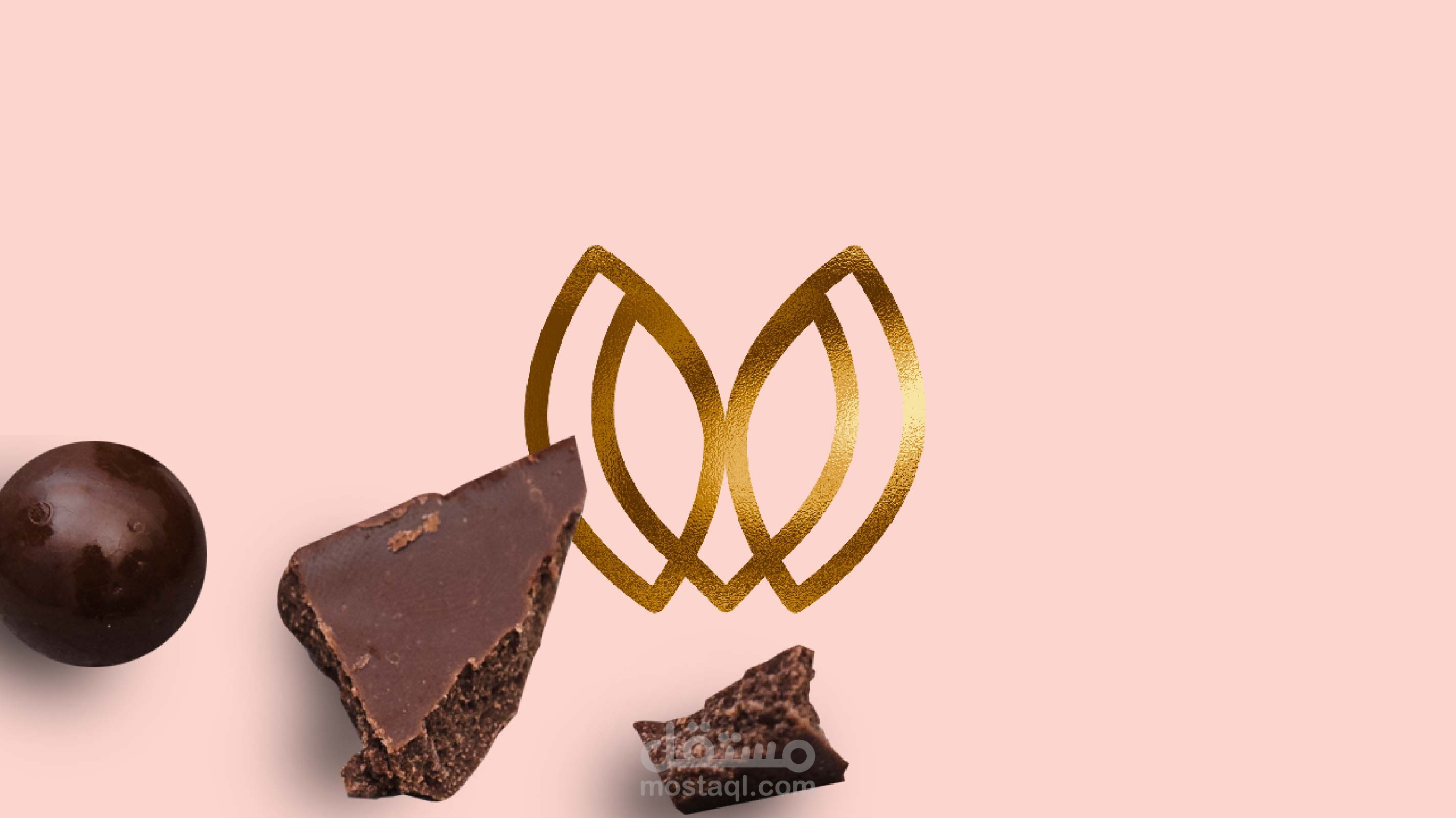 تصميم هوية بصرية لمتجر حلويات | The Golden Choco