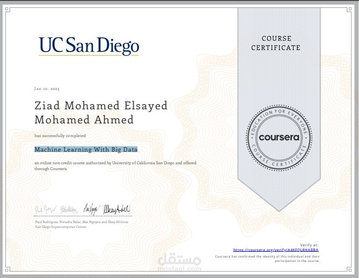 Machine Learning With Big Data