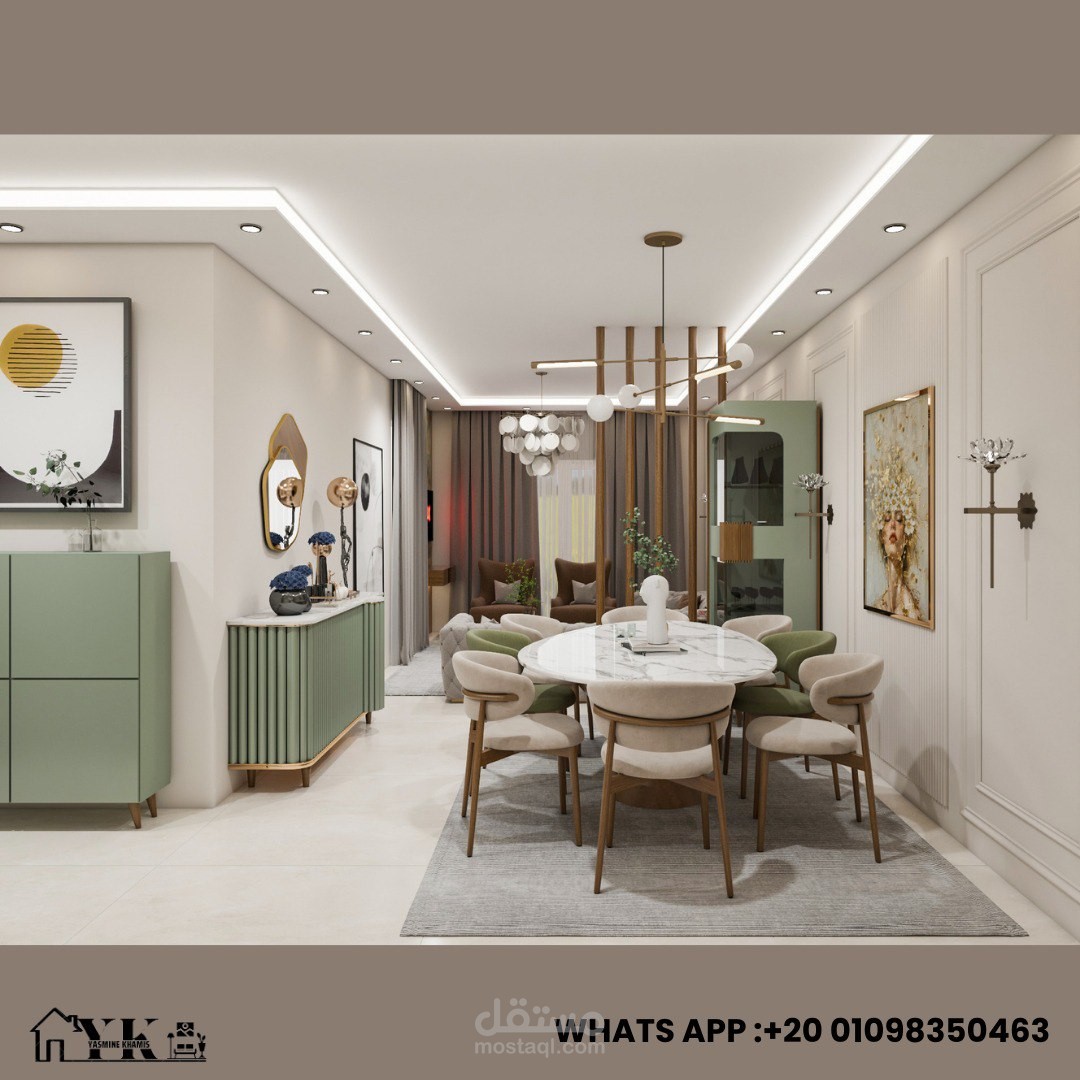 تصميم استقبال منزل مودرن
