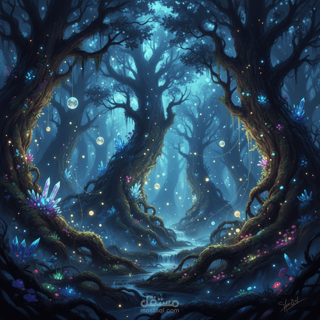 AI-generated digital landscape – sample work