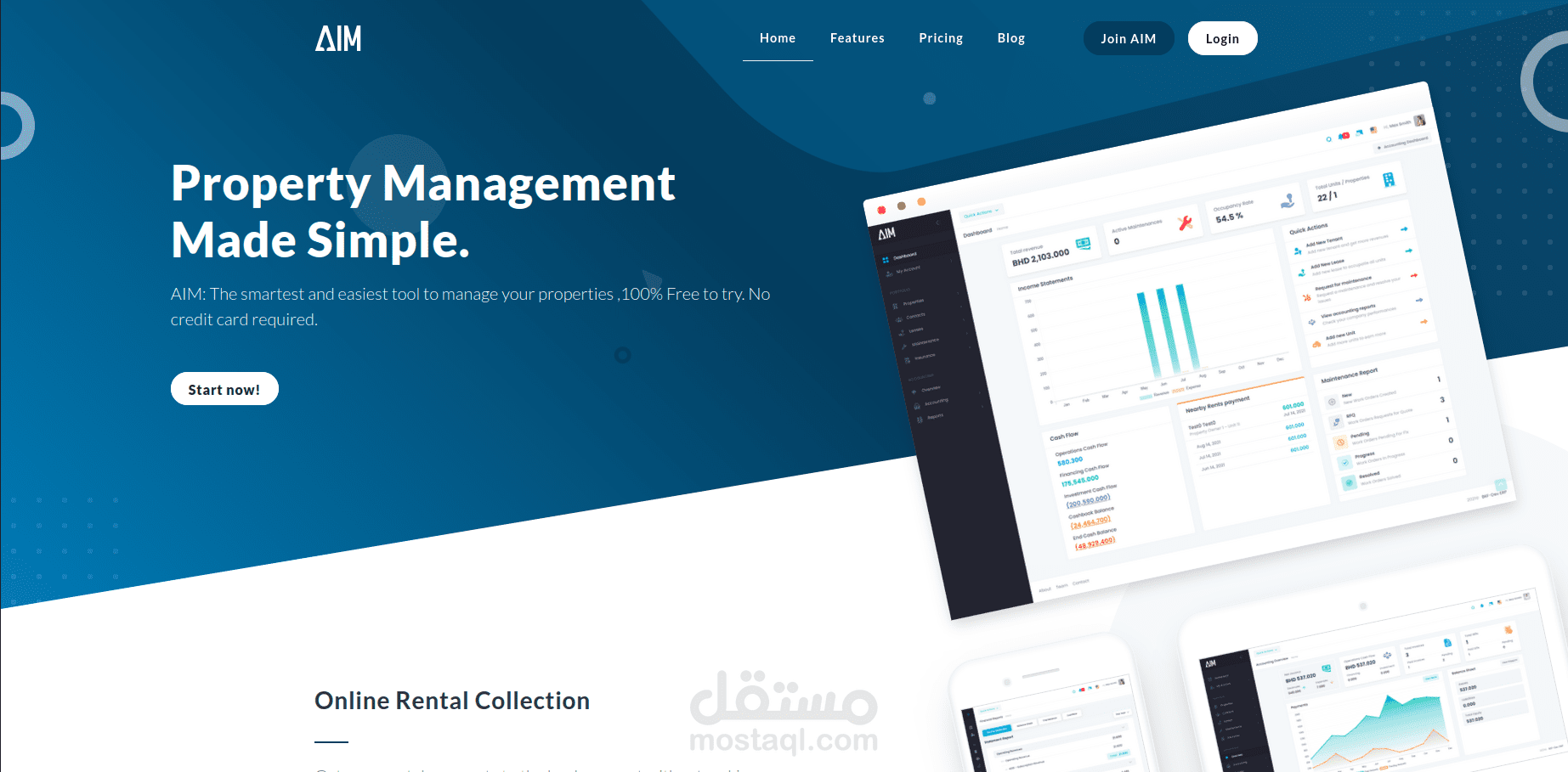 برنامج ويب حوسبي لتسيير العقارات